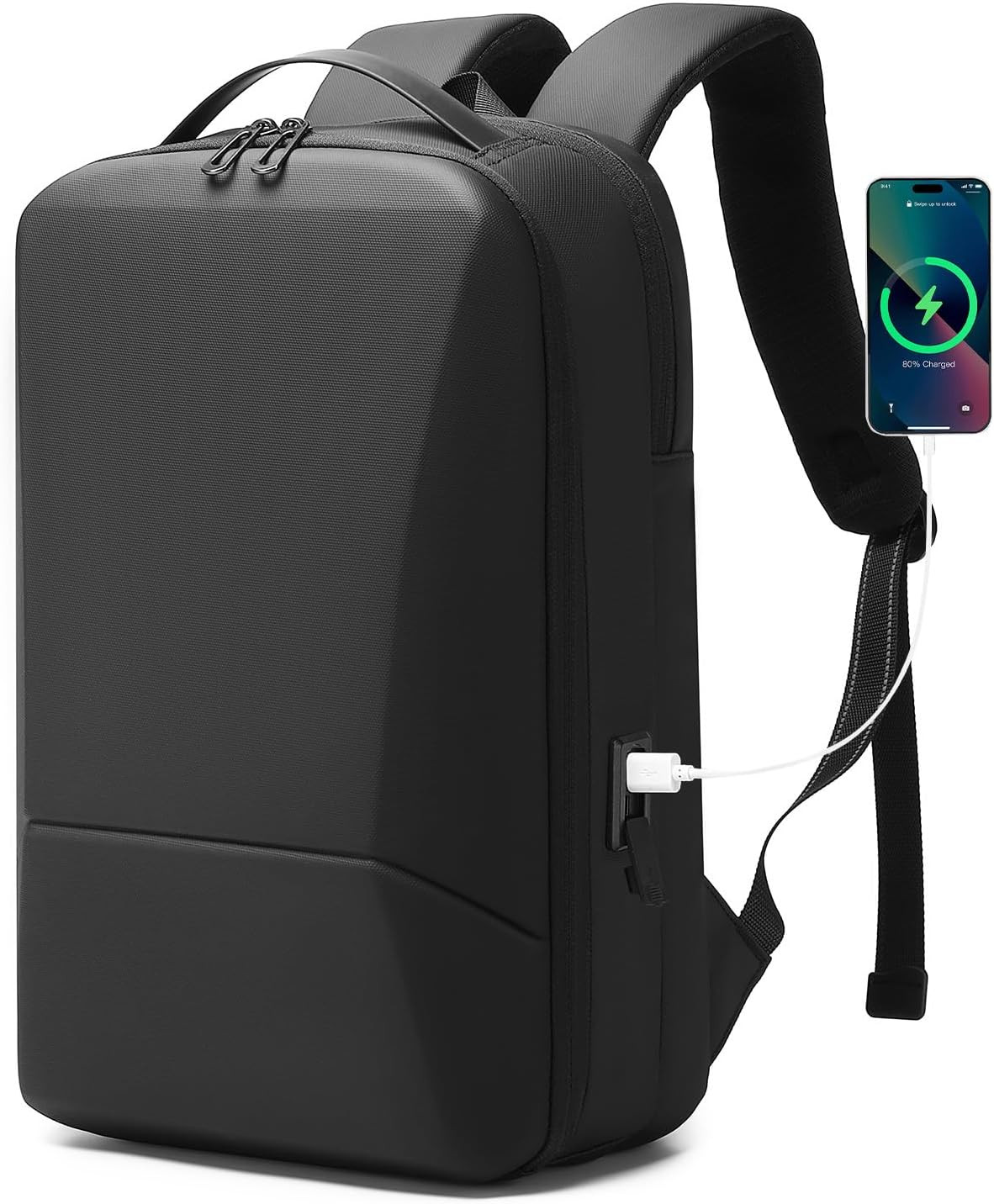 Hardshell Shoulder Backpack for Men Tactical Crossbody Waterproof Travel Sport C