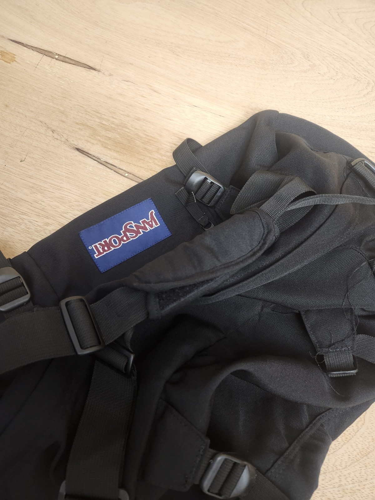Jansport Black Large Weekender Camping Travel Soft Duffel Bag 22″x 12″x 10″ Read