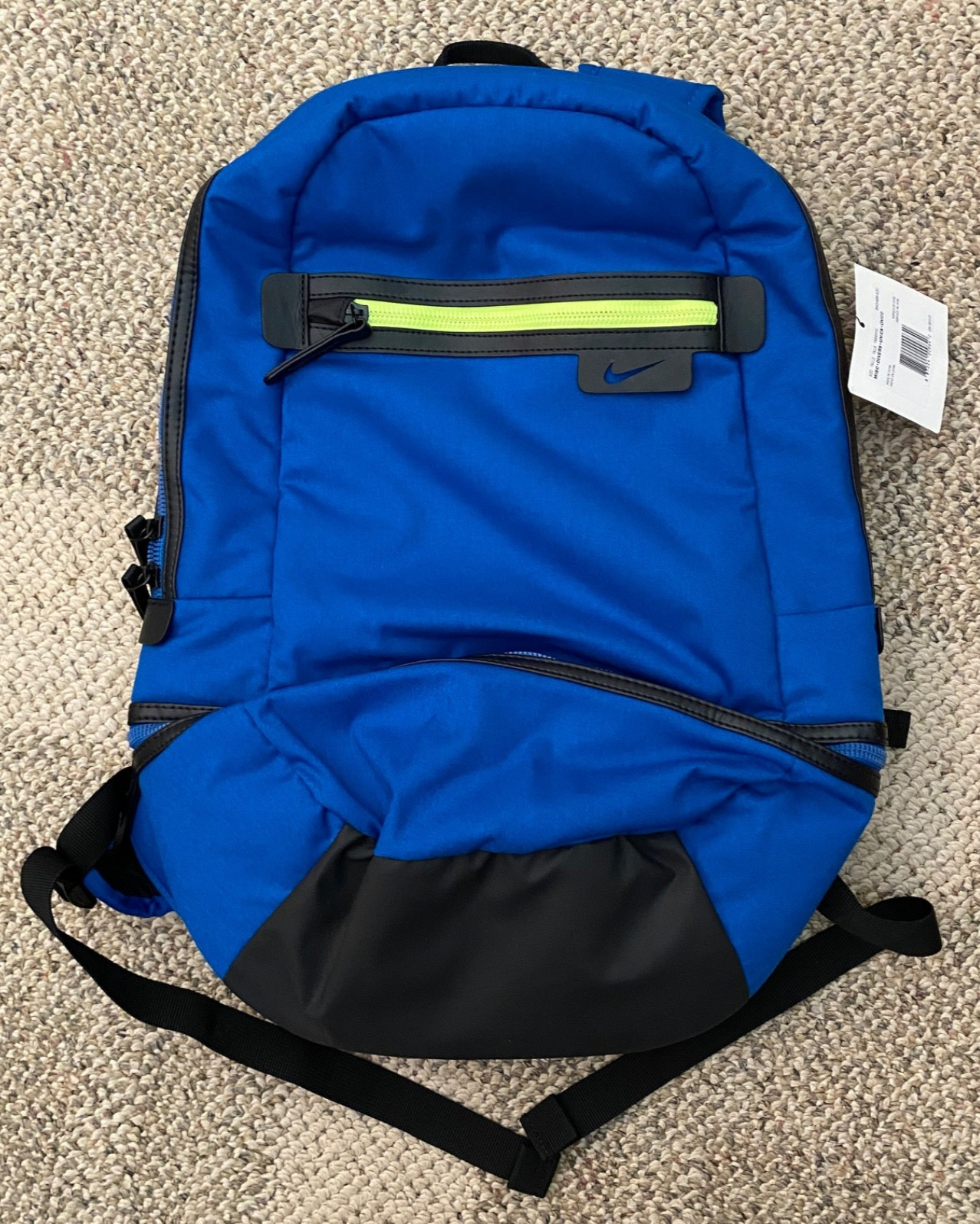 Nike Backpack Soccer Football Travel School Bag BA5489-420 Blue/Black
