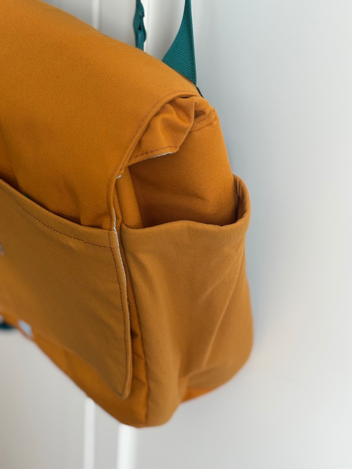 Cotopaxi Chuspa 15L Mustard Yellow Teal Messenger Laptop Travel Bag