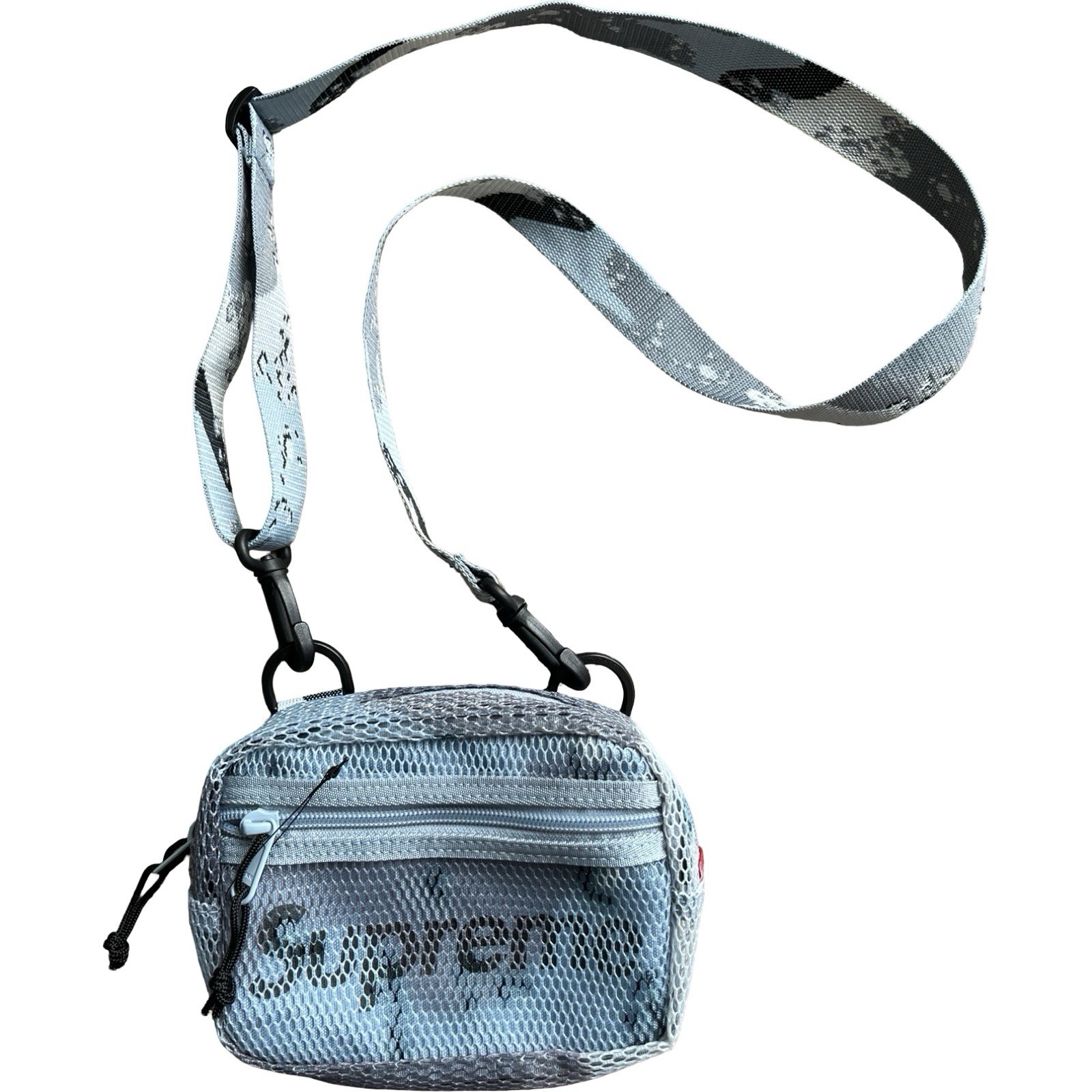 Supreme Cordura Crossbody Bag Blue Camo 6.5×5.5” SS20