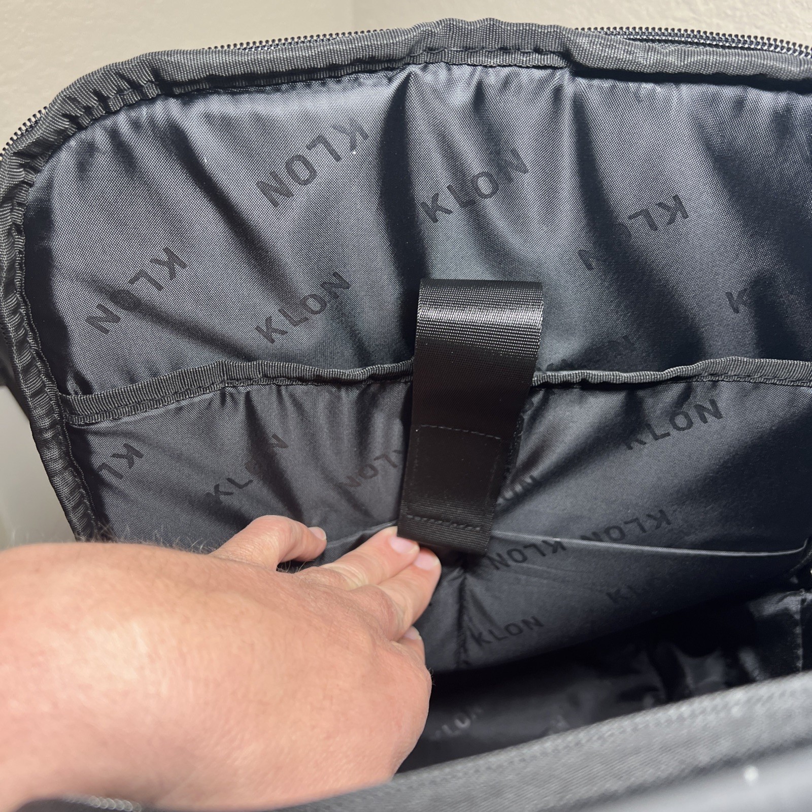 KLON Matte Coated Black Backpack Japan Minimalist Water-Resistant