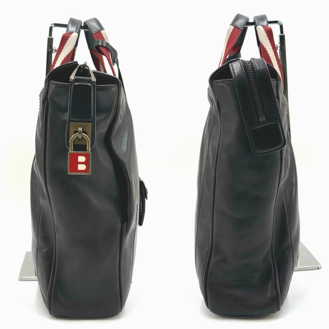 Authentic Bally Business Tote Bag 28cm Leather Brown Men’s Office Bag