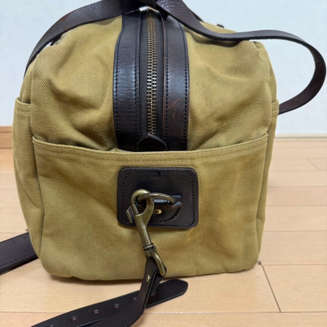 FILSON Canvas Leather Boston Bag 45cm Travel Duffel Used