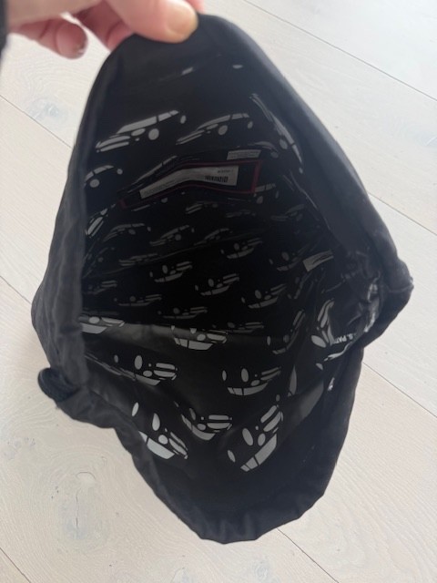 BMW Mini Cooper English Bulldog Black Canvas Bag