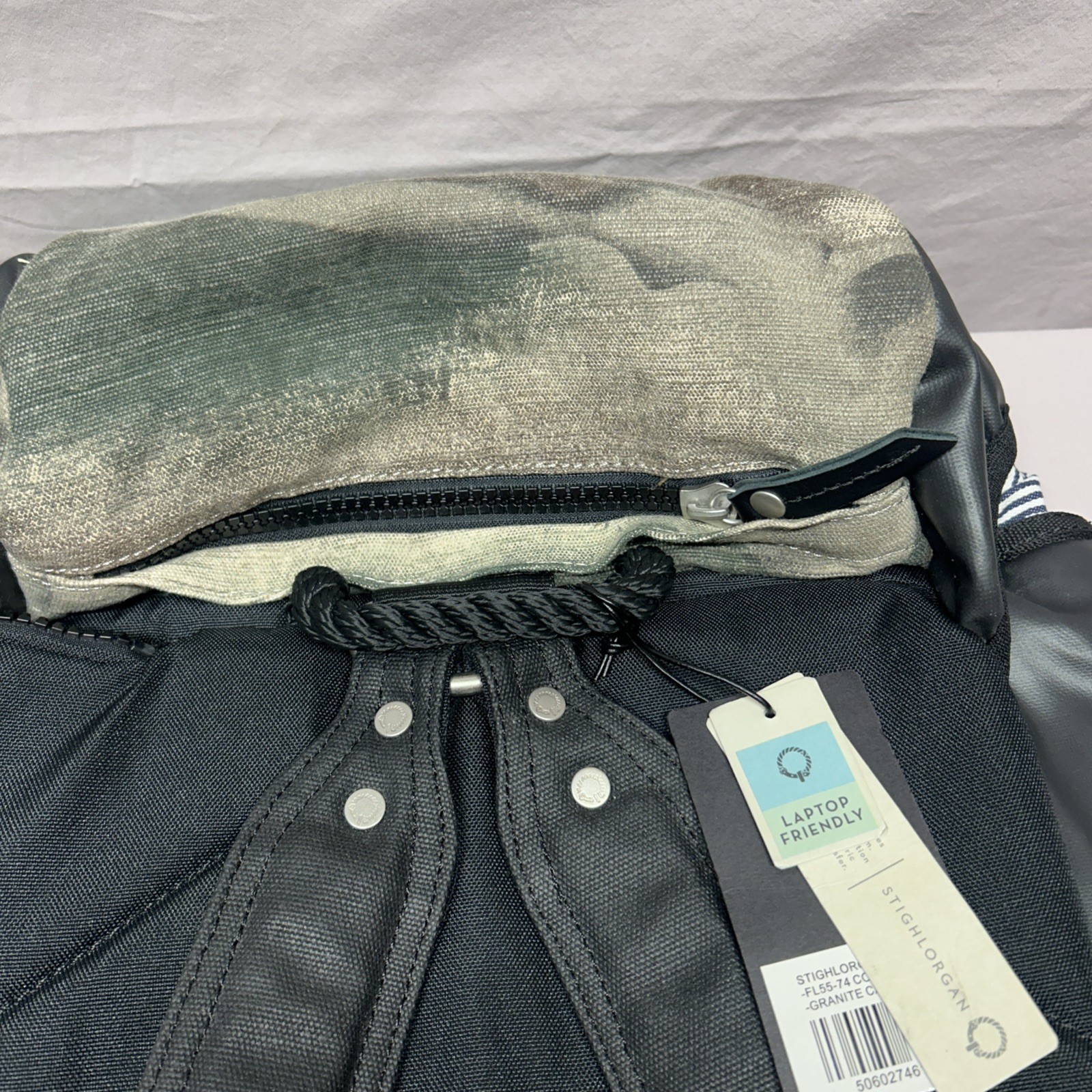 STIGHLORGAN Granite Camouflage Canvas Backpack large size NEW