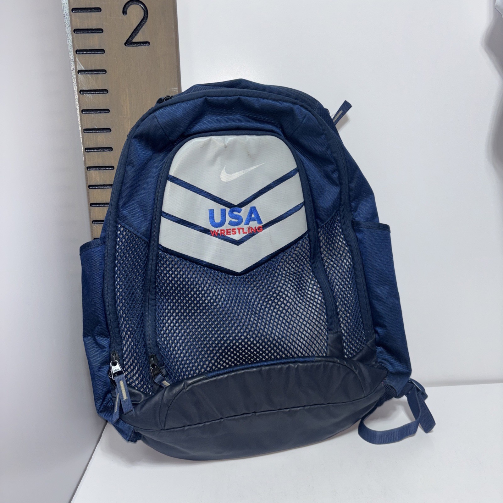 Vintage Nike Max Air Vapor Wrestling Backpack Gray Blue