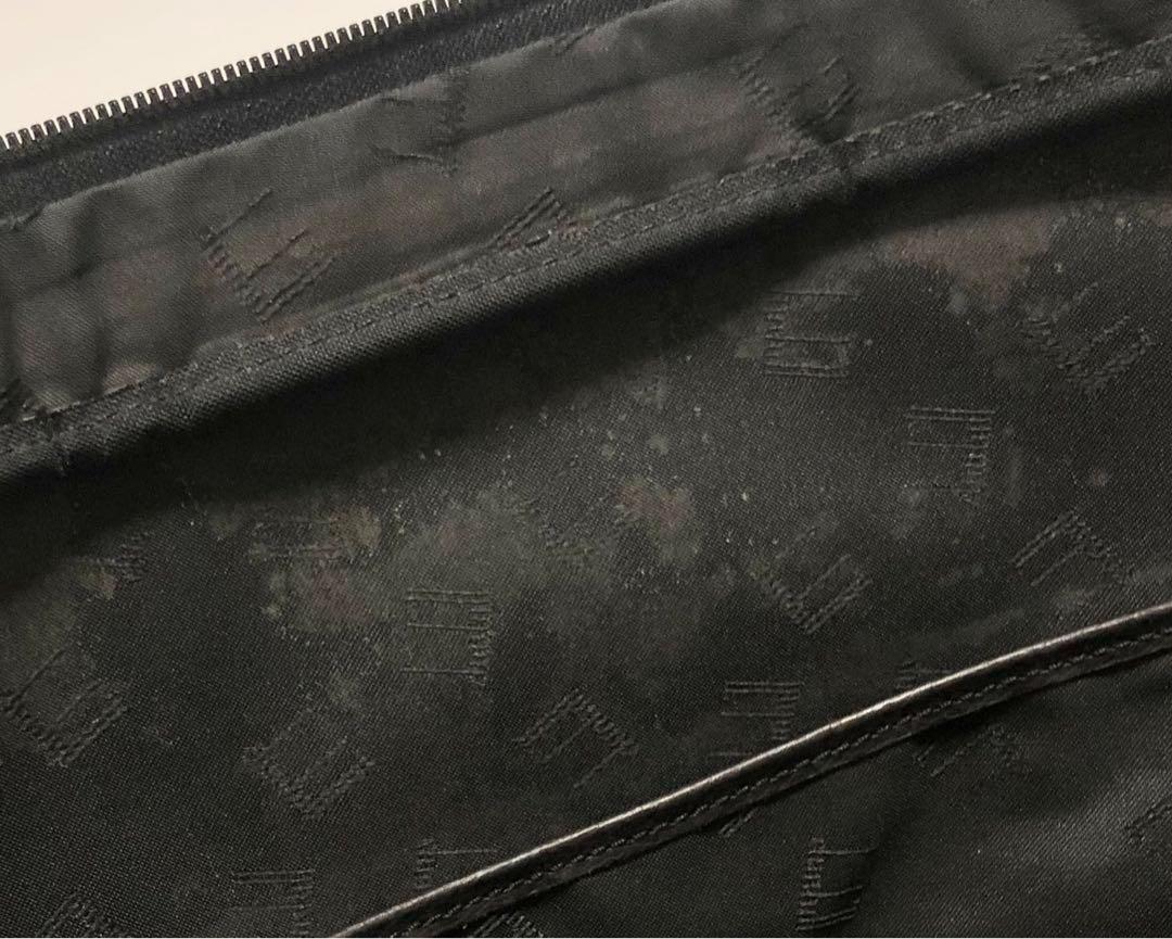 Dunhill Business Bag Briefcase Leather Dark Brown 30×43×6cm