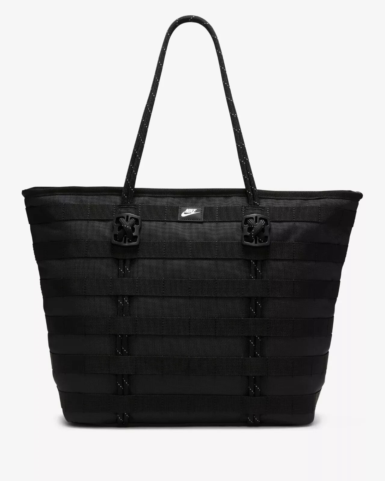 Nike Sportswear RPM Tote (26L) Black White Cord Zipper Bag Travel FJ0439 010