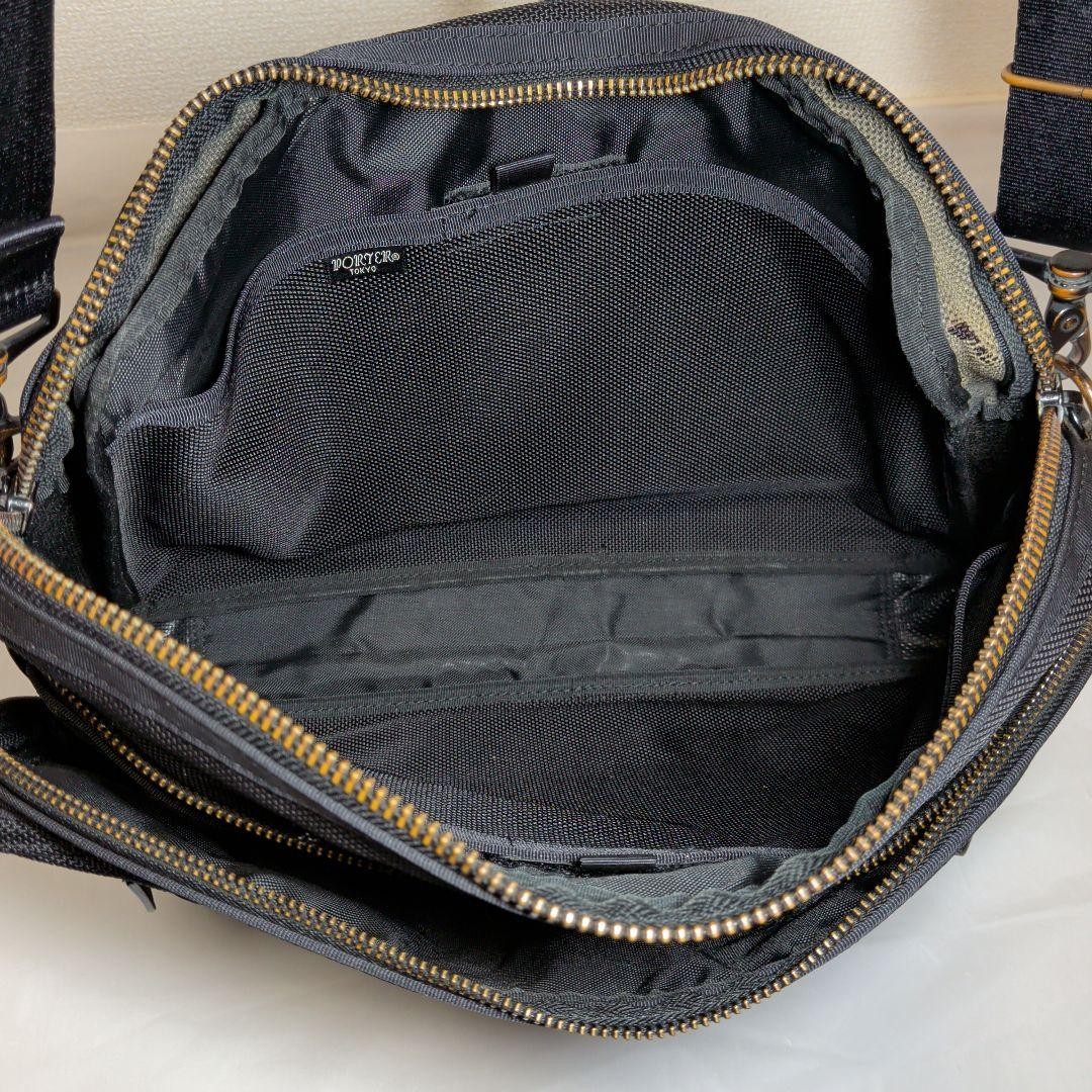 PORTER YOSHIDA HEAT Shoulder Bag Black Authentic made in Japan