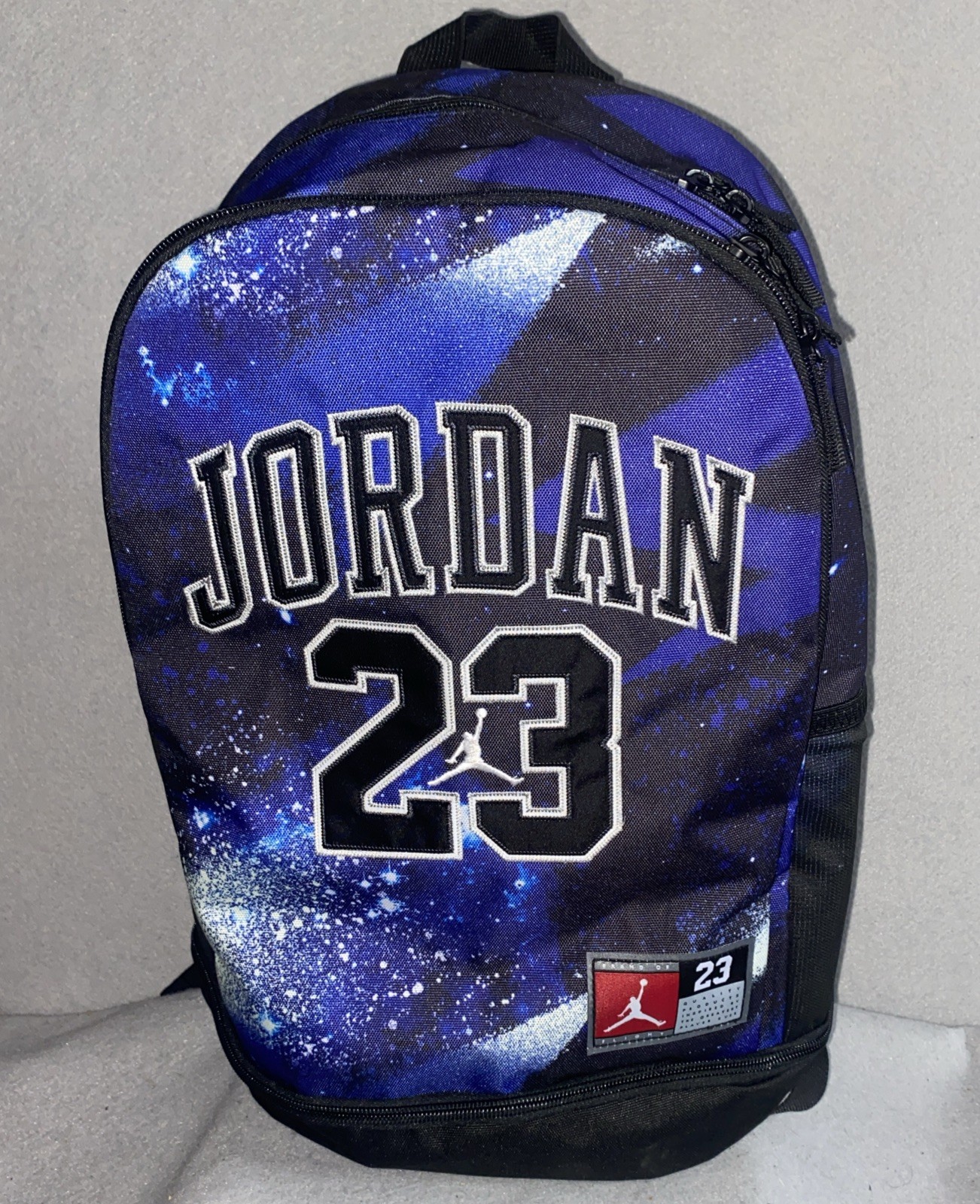 Nike Air Jordan Backpack Jersey 23 Hyper Royal Galaxy Nebula Jumpman 9A0780-K73