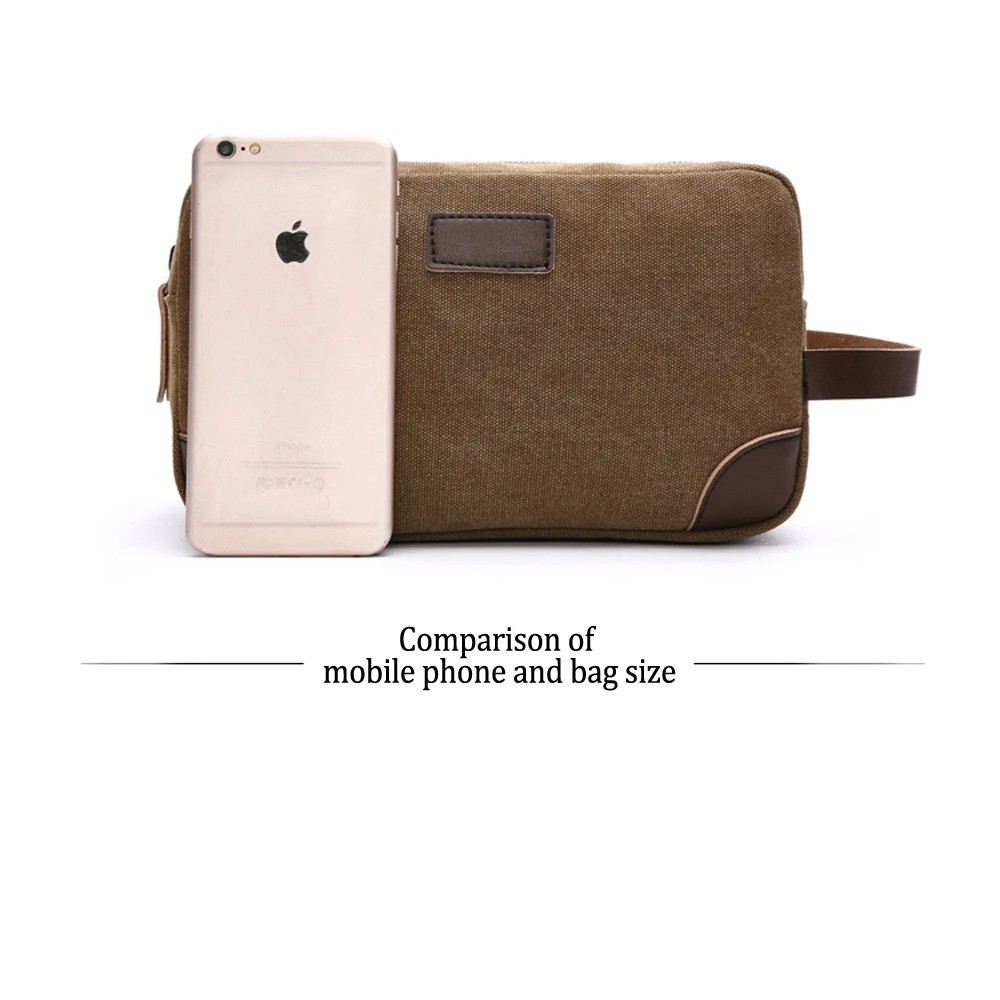 Mens Toiletry Bag Hanging Dopp Kit Canvas Shaving Bag Large Capacity for Travel