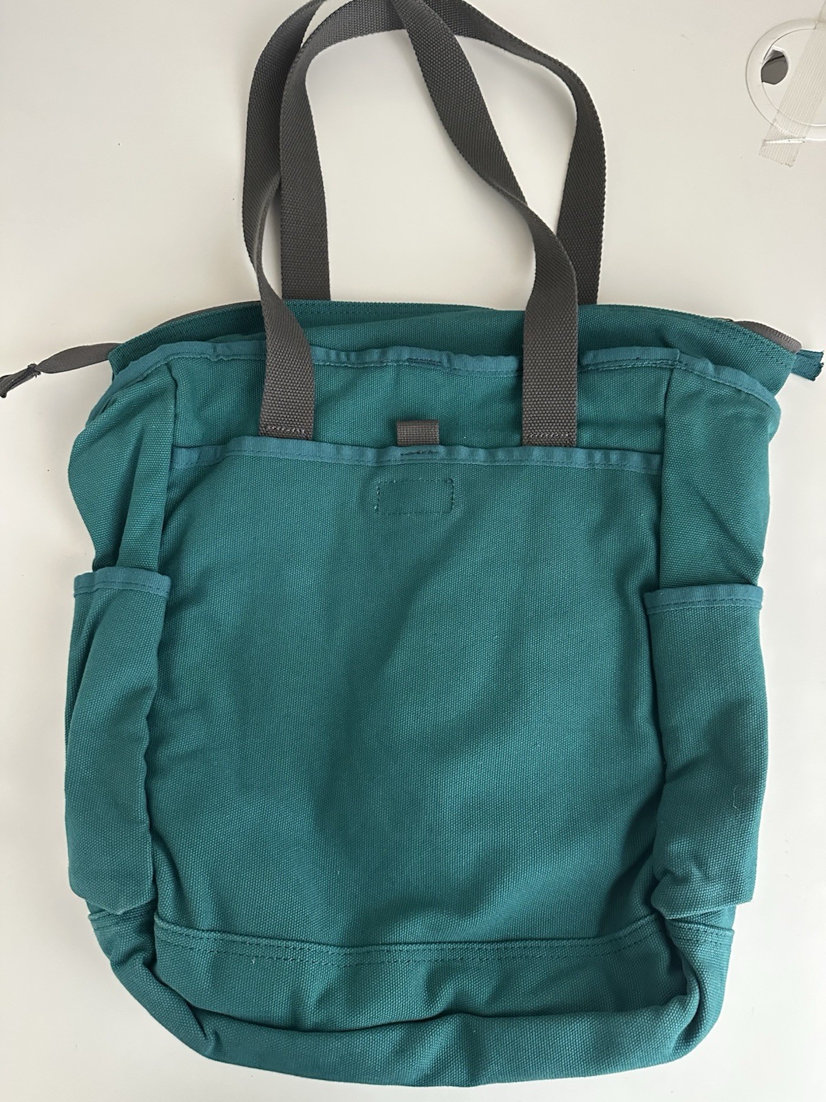 Vintage Duluth Trading Company Blue Multi Pocket Canvas Work Bag