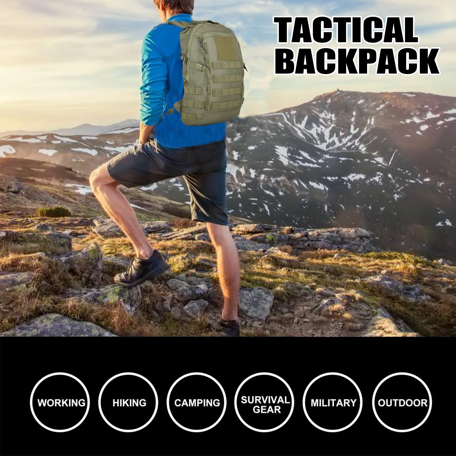 Small Tactical Backpack Military Daypack 12L Molle Bag Rucksack Army Daypack …