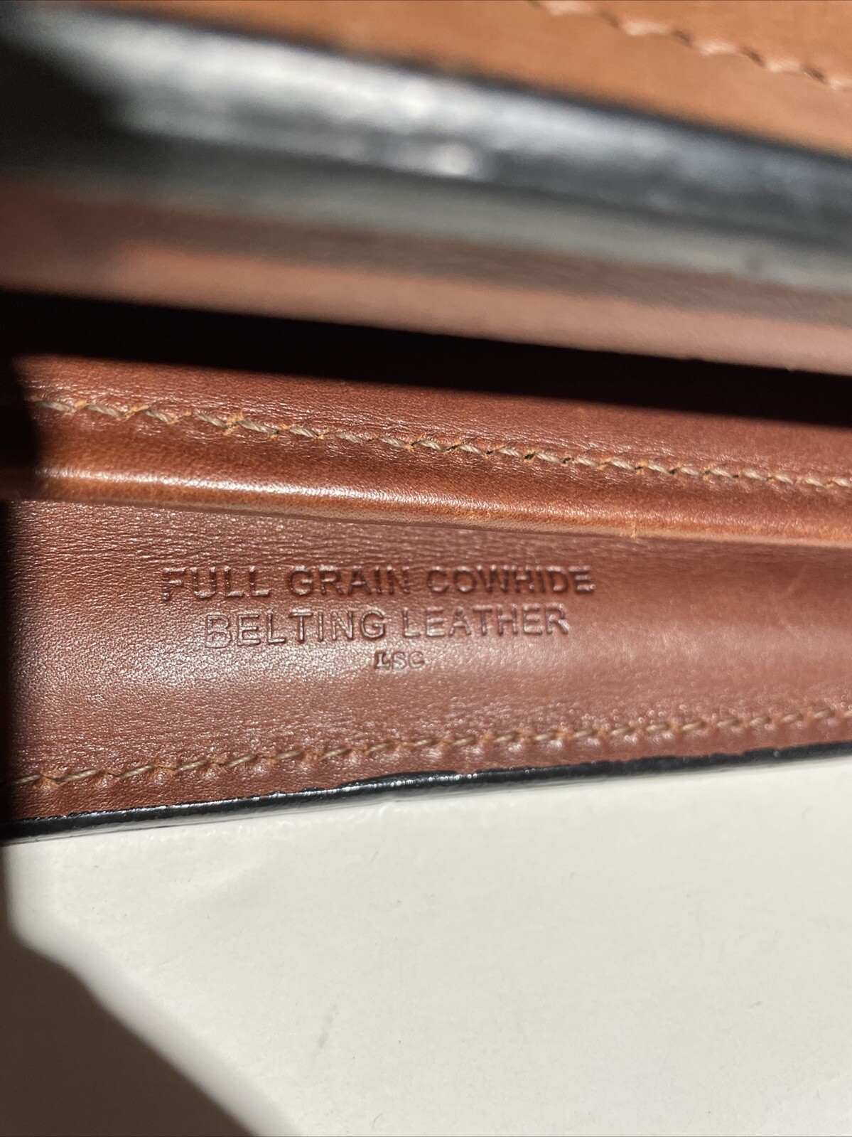 Schlesinger Brown Leather Briefcase
