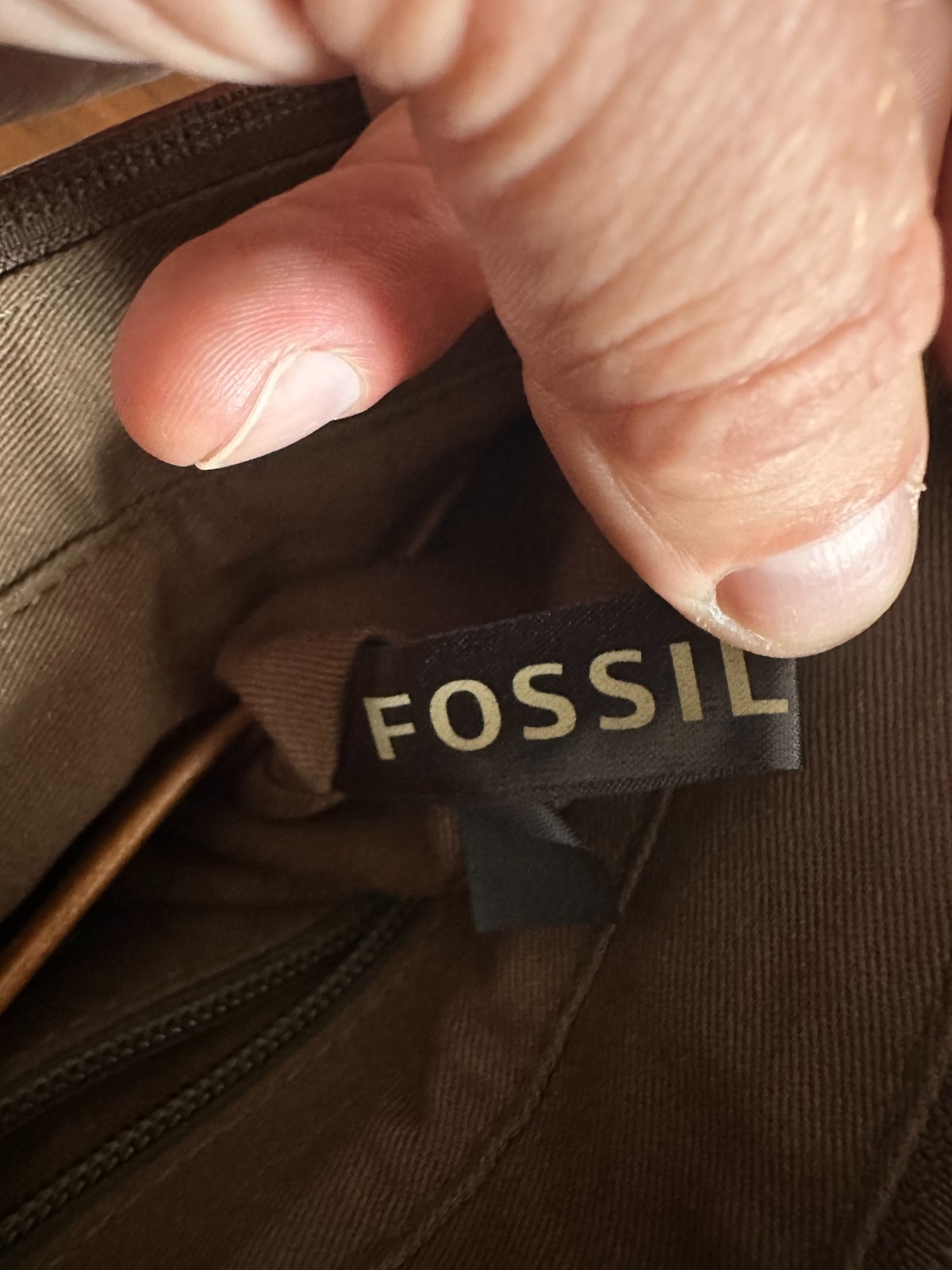 Fossil Max Commuter MBG1317 Brown Leather Messenger Bag Unused