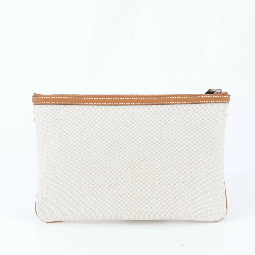 Gucci Logo Print 777165 Leather Clutch Bag Pouch Commuting Business