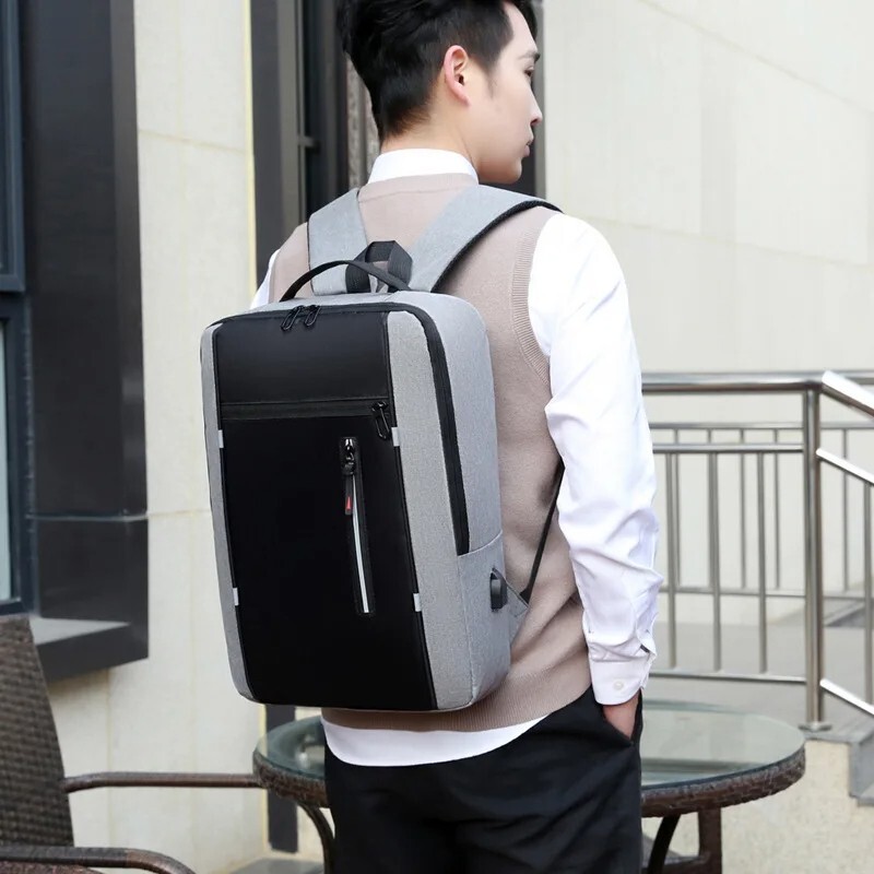 Business Backpack Waterproof, Men USB 15.6 Inch Laptop, school Backpack .