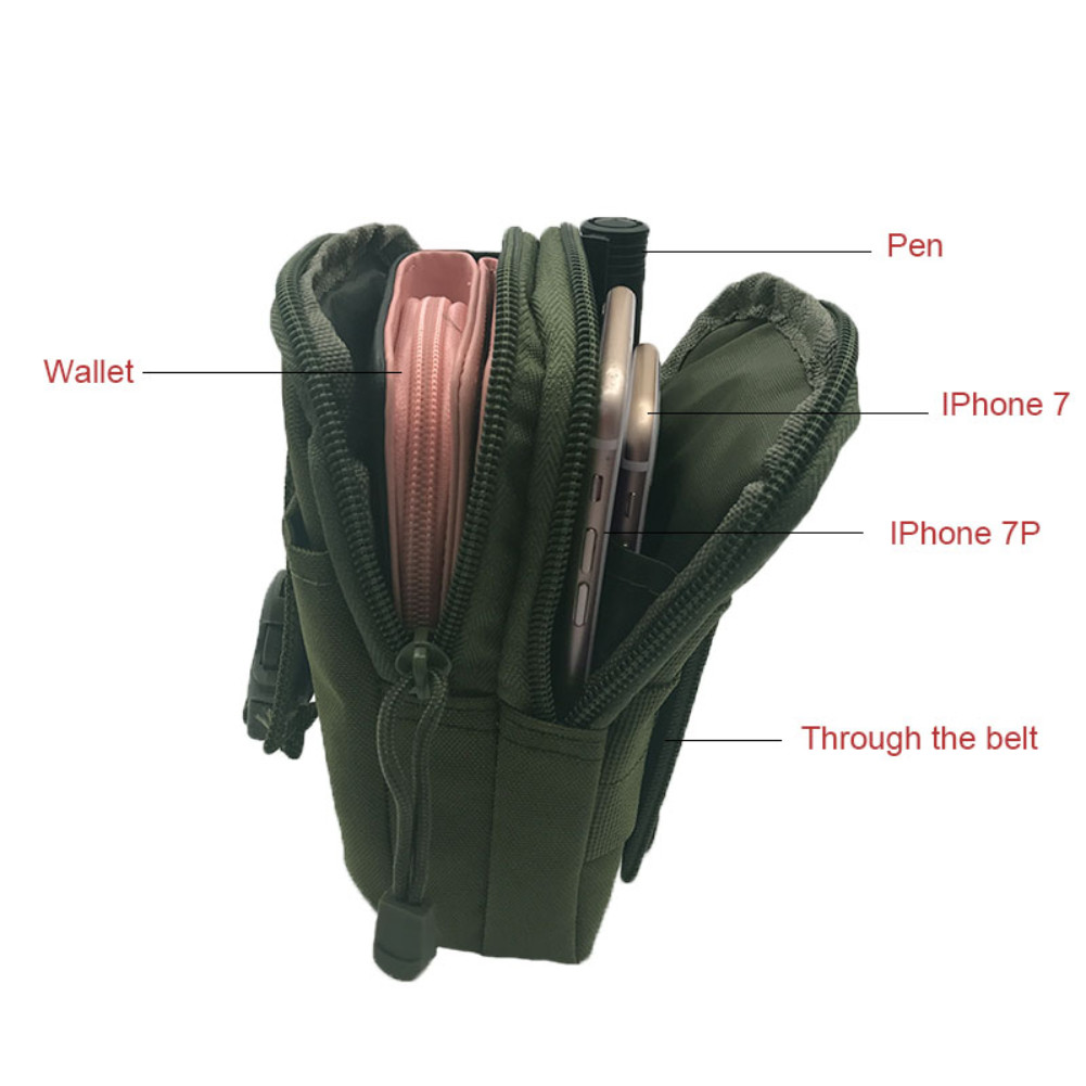 Mens Tactical Molle Pouch Utility Gadget Pack Outdoor Hiking EDC Belt Waist Bag