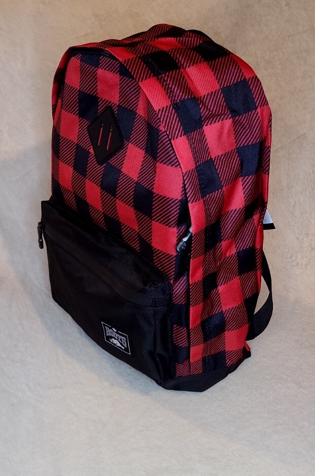 Roots Canada Feather-Weight Buffalo Plaid Backpack Water Resistant New With Tags