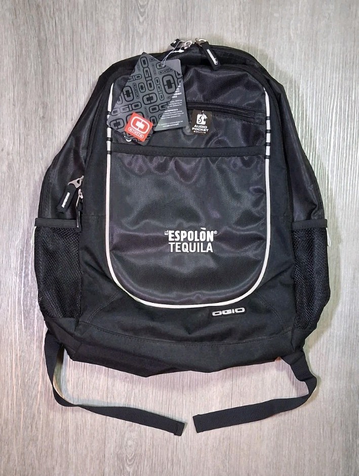 NEW OGIO & ESPOLON TEQUILLA Carbon Backpack w/ Audio Pocket Black NEW w/ Tags