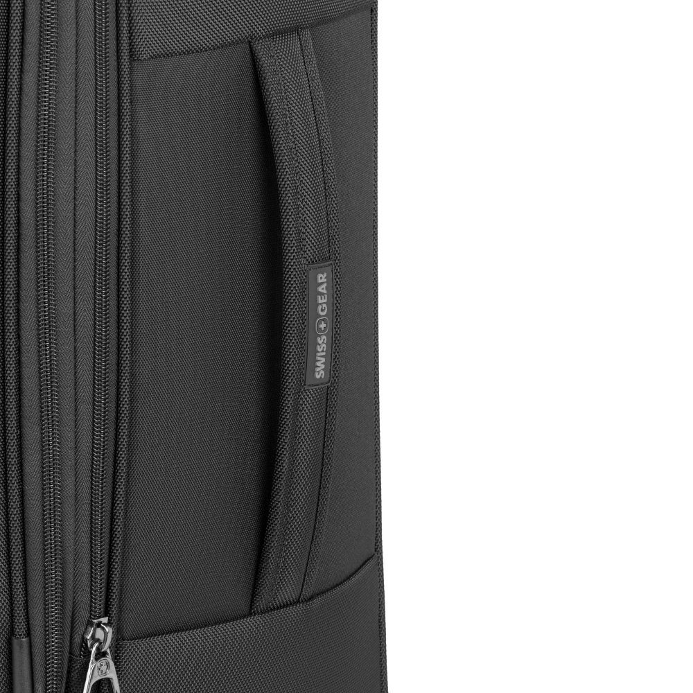 SWISSGEAR 20″ Carry On Suitcase Softside 8-Wheel Spinner Luggage, Black