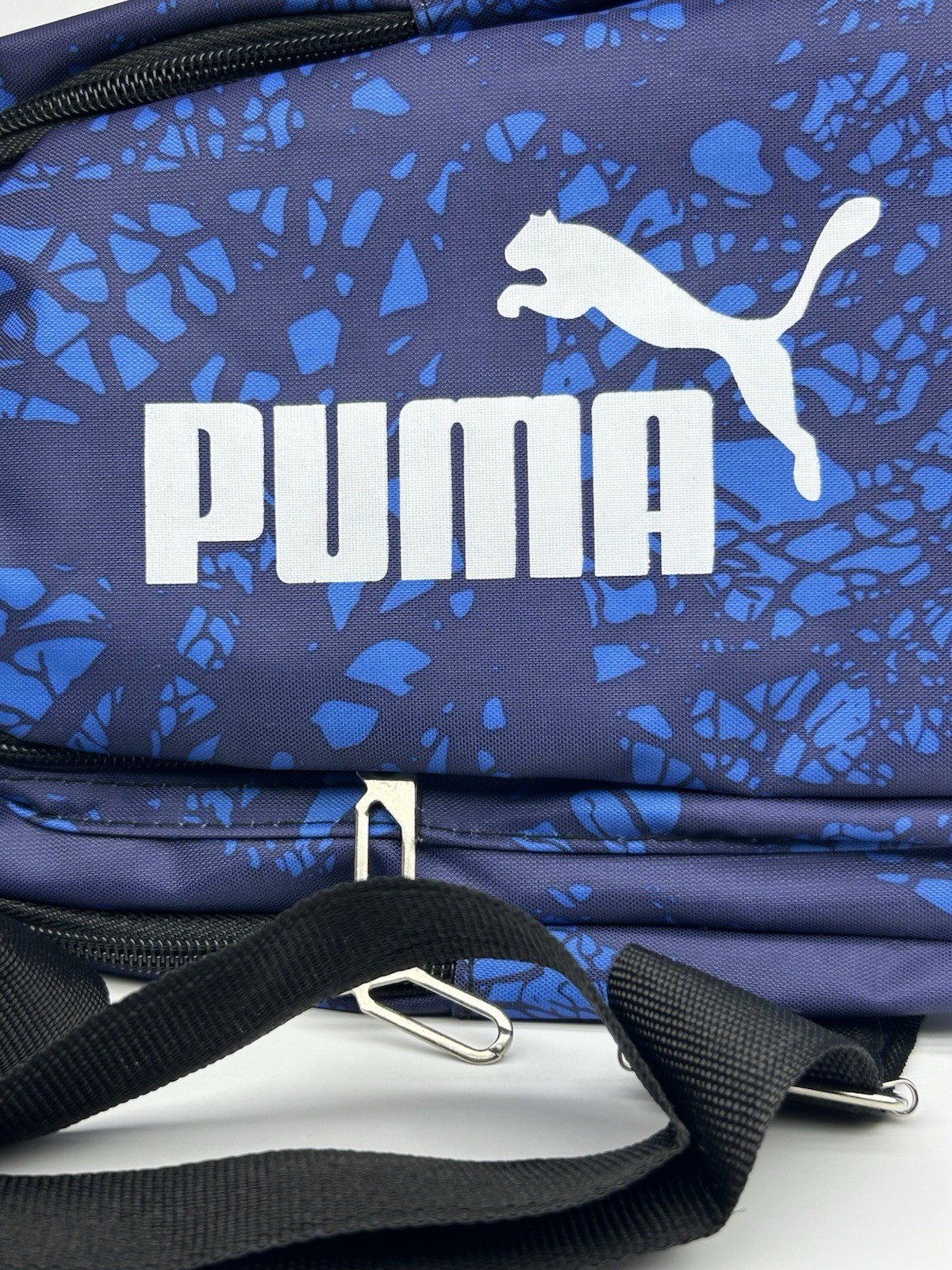 PUMA Navy & Blue Crossbody Sling, 2 Compartment Zip Bag Adjustable Strap
