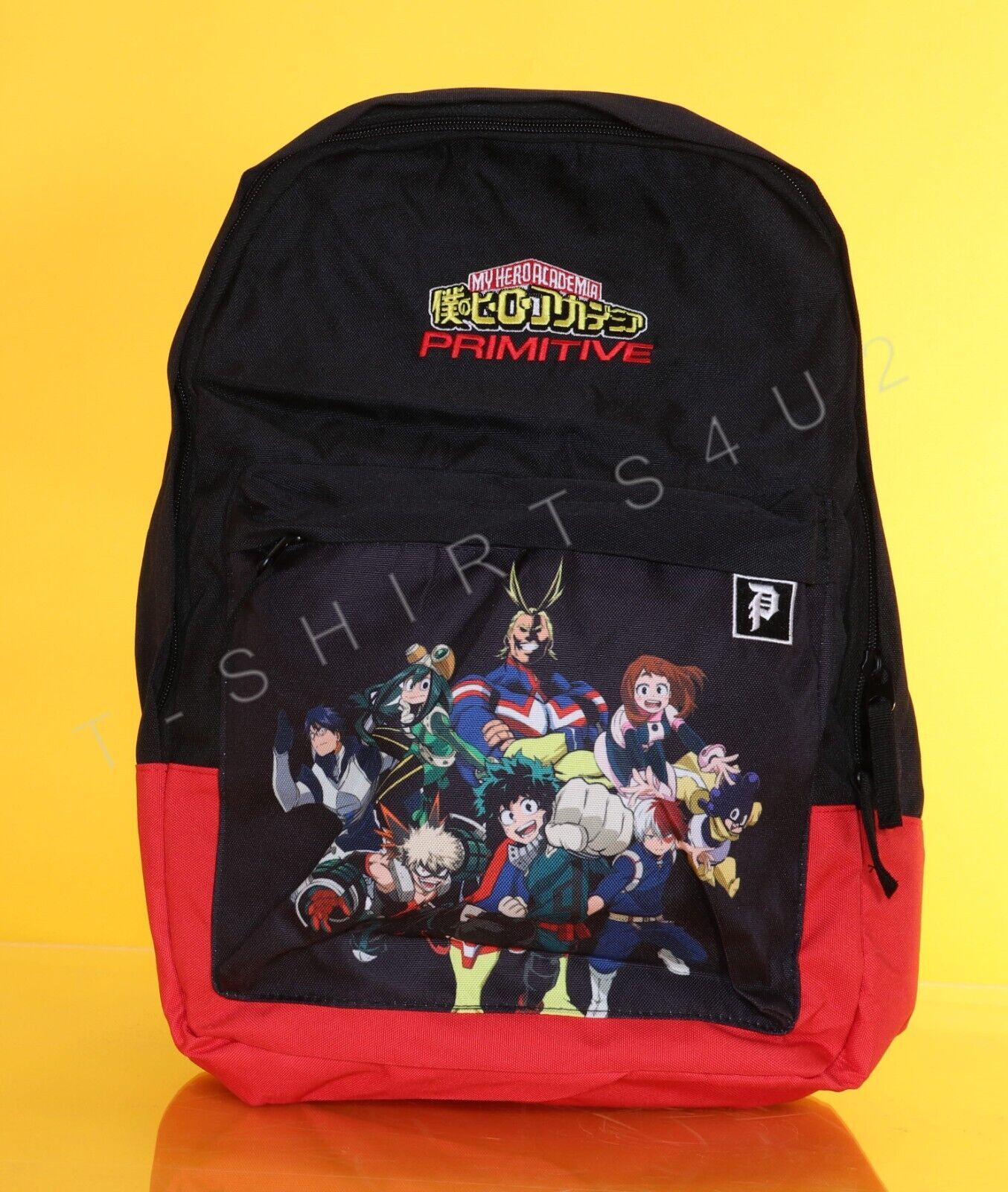 Primitive My Hero Academia Backpack Japanese Anime Black