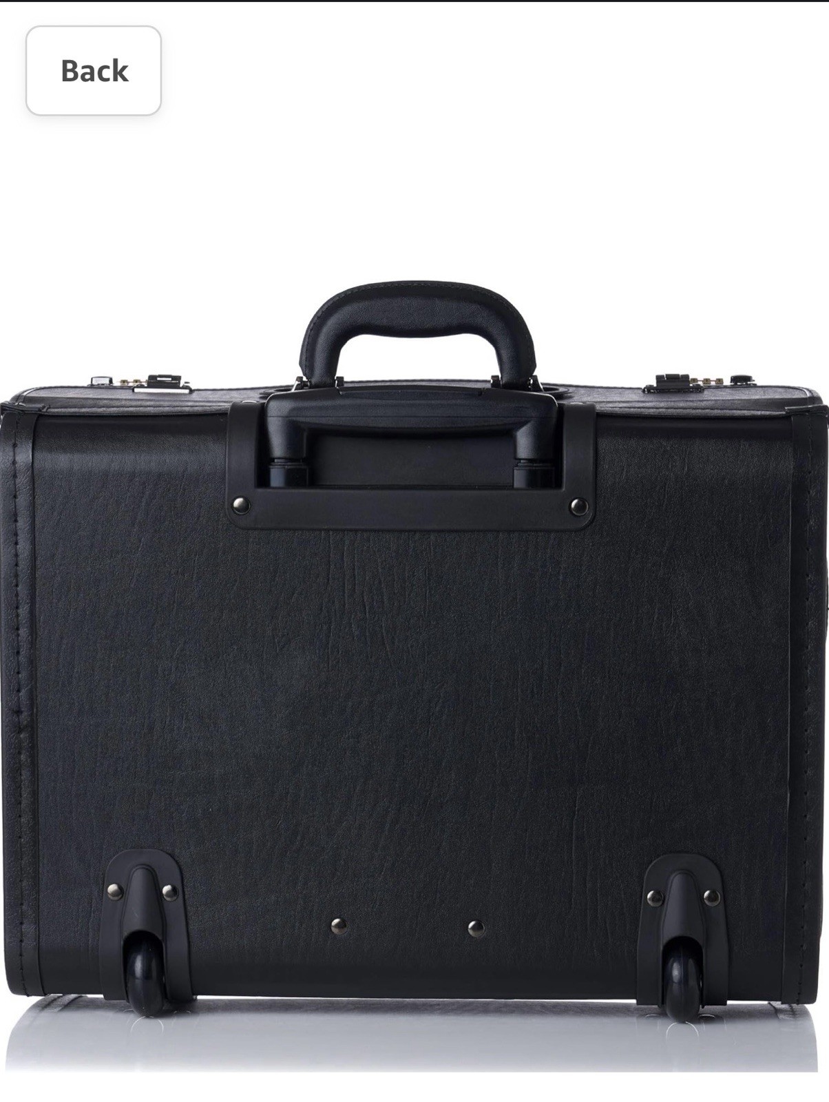 Alpine Swiss Roller Laptop Briefcase One Size Wheeled Upright – Black