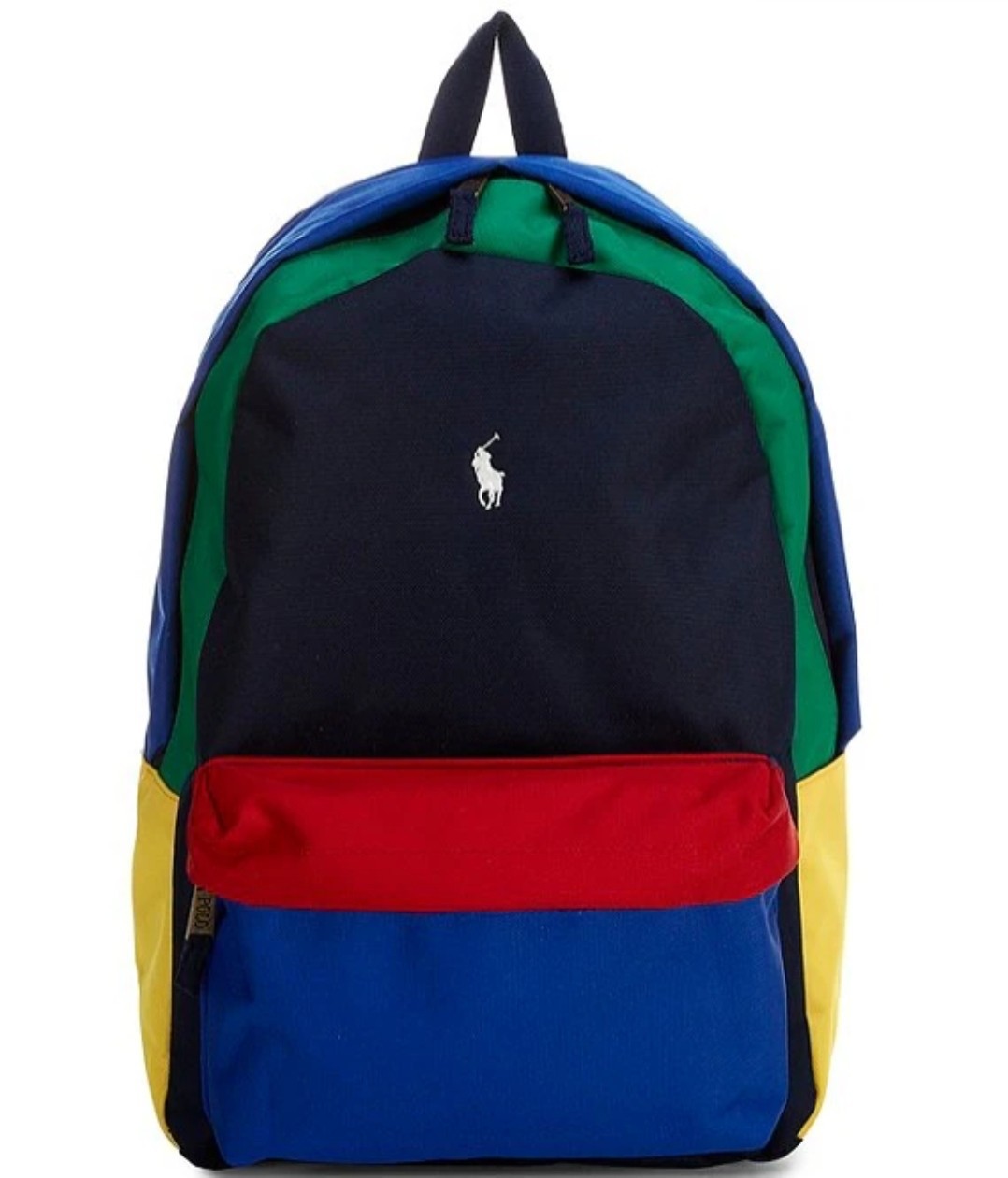 Polo Ralph Lauren Colorblock Multi-Color Backpack Bag Navy/Multicolor