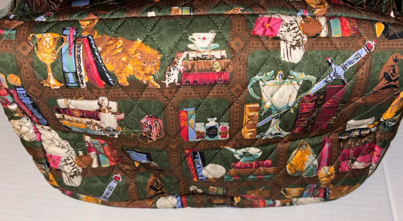Vera Bradley Bancroft Backpack Bag Harry Potter Hogwarts Library NWT