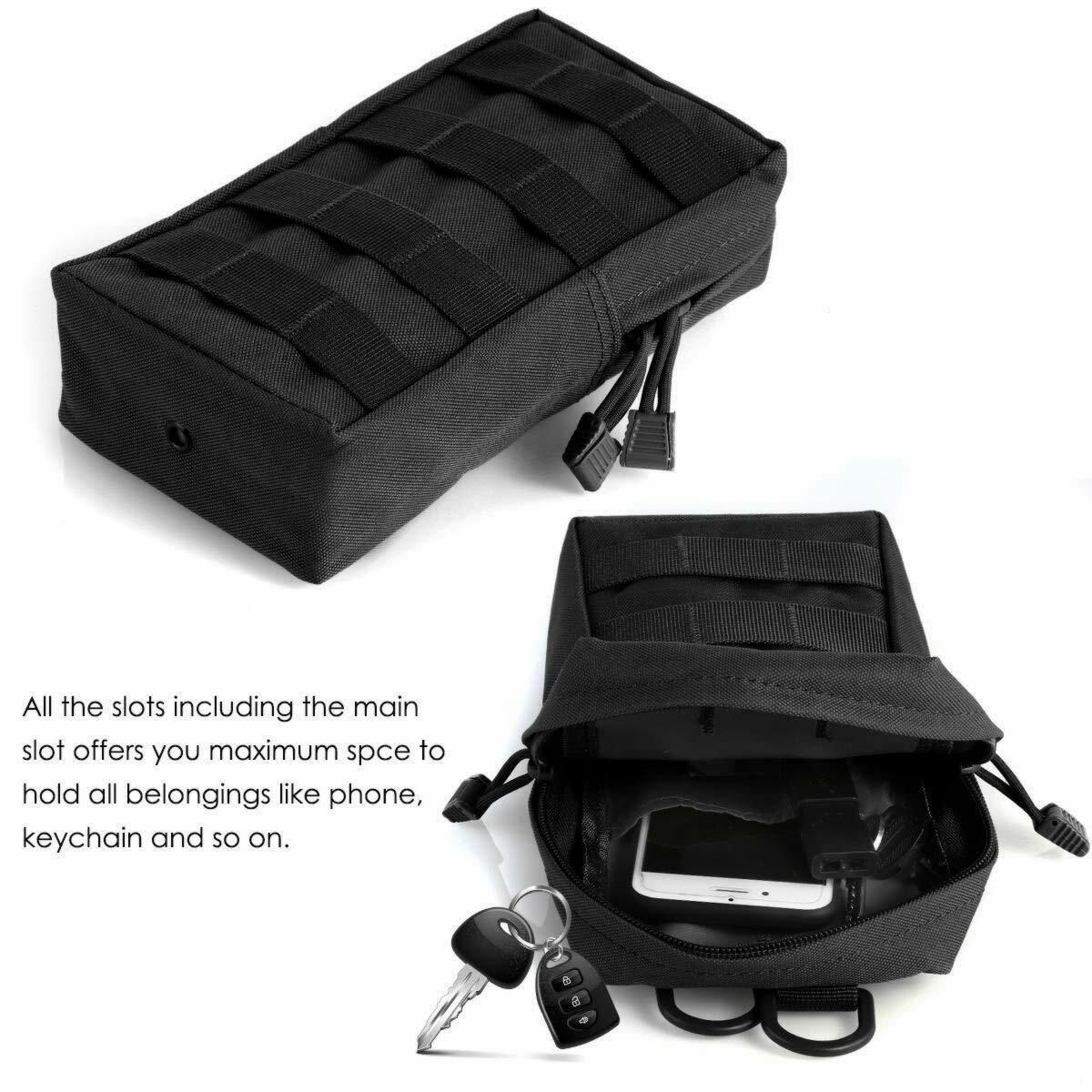 Molle Pouch Compact Utility Edc 600D Gadget Tactical Hanging Waist Bag Gear Tool