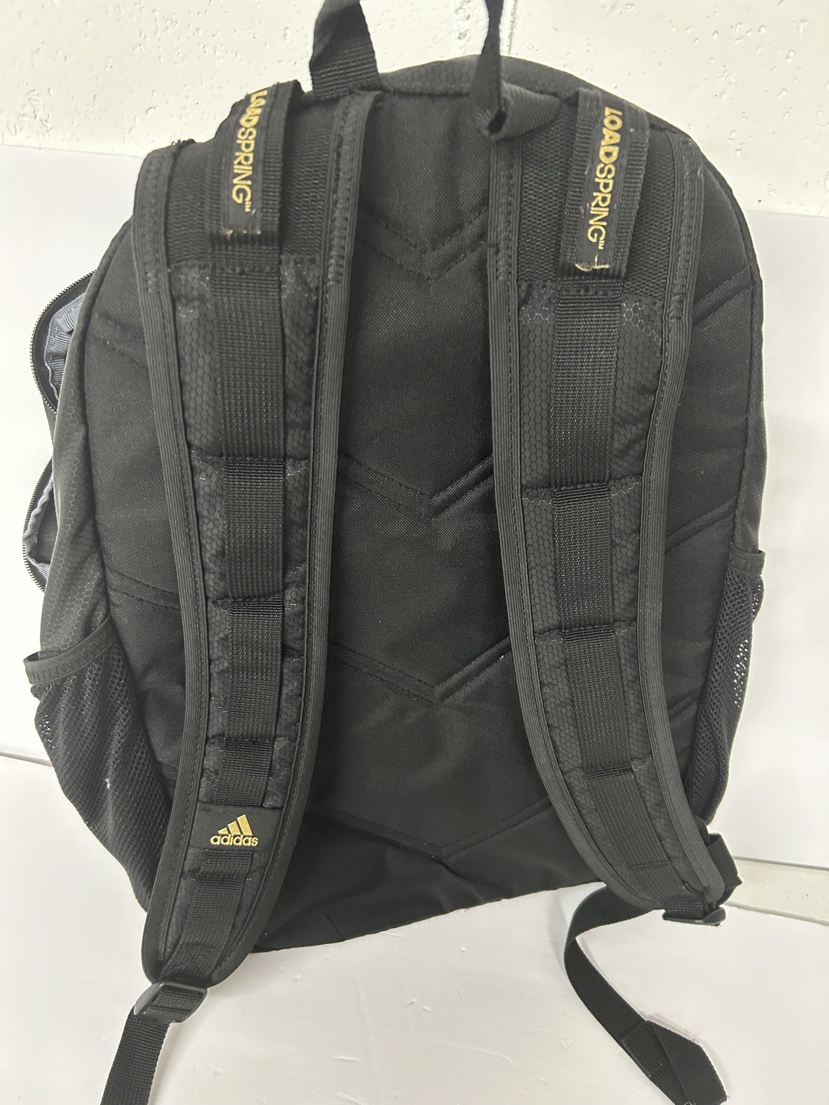 Adidas Black Backpack – 4 lrg zip pockets & 2 side pockets for water bottles