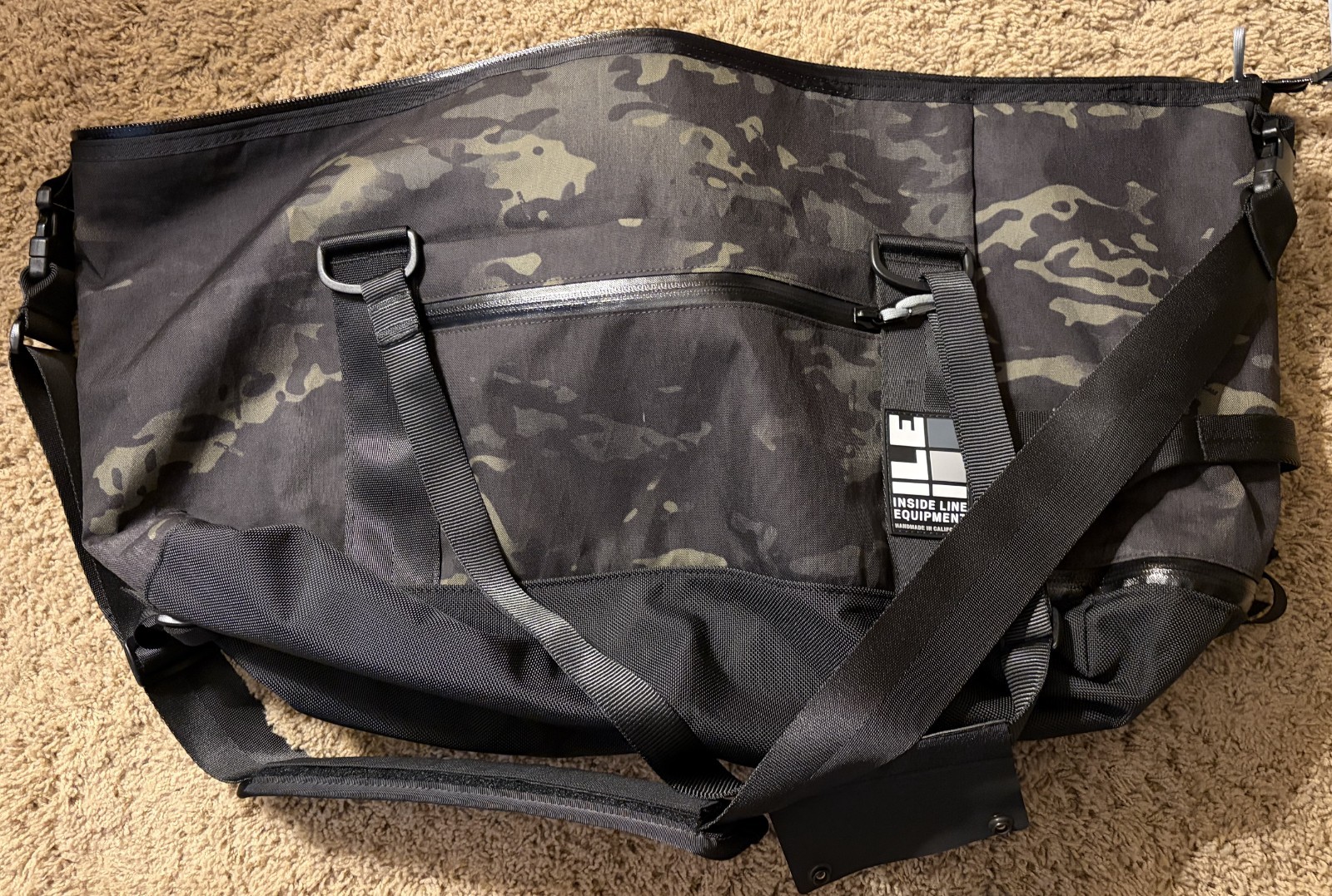 Inside Line Equipment (ILE) 32L Arid Duffel bag, Multi-cam balck Xpac