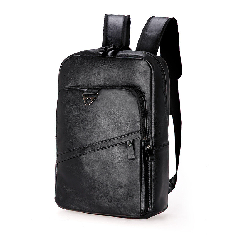 New Leather School Backpack Waterproof Business Laptop Travel Work Bag daypack