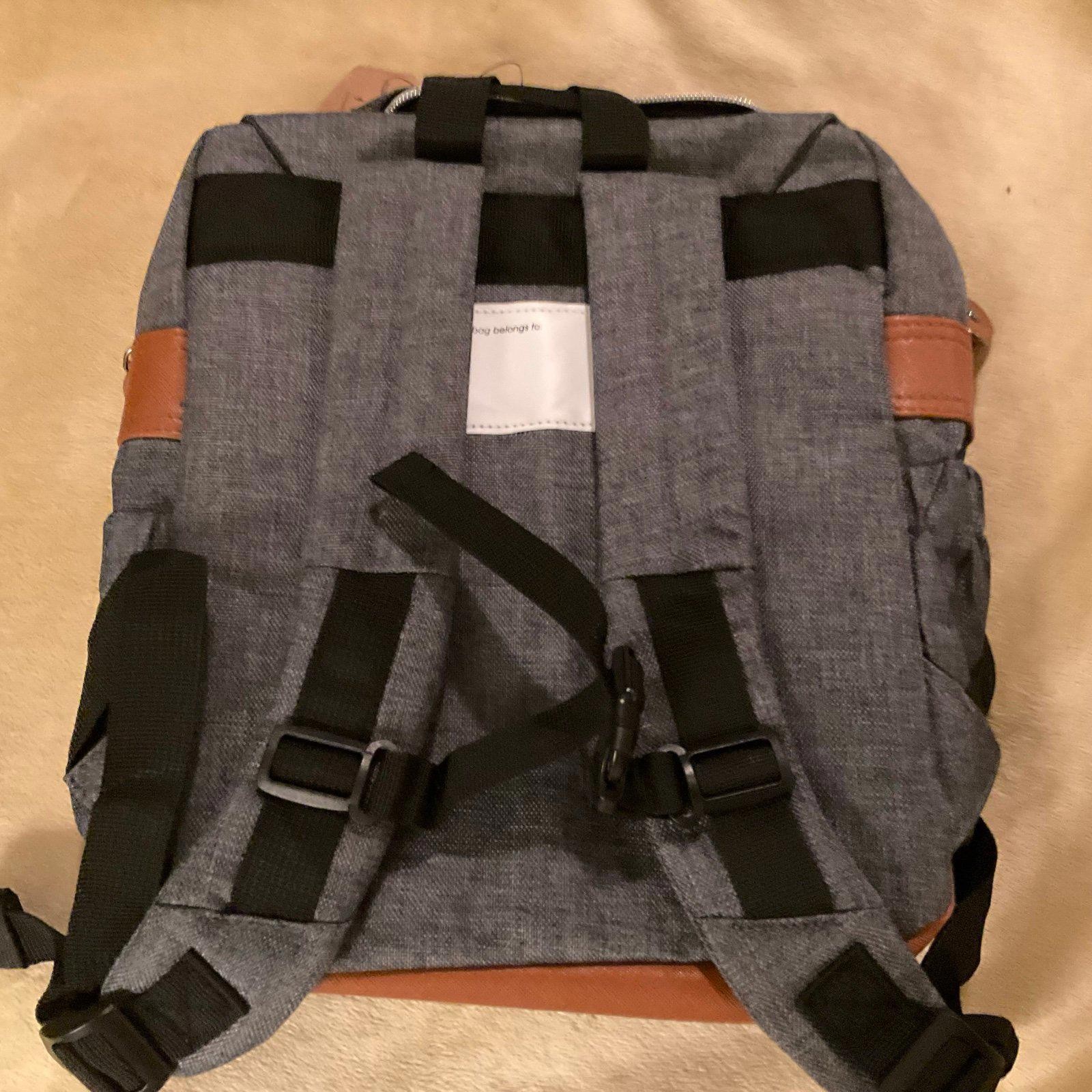 Backpack 14 Peaks NEW w/ Tags, 14” Tall 12 1/2”Wide Gray Denim LookMaterial