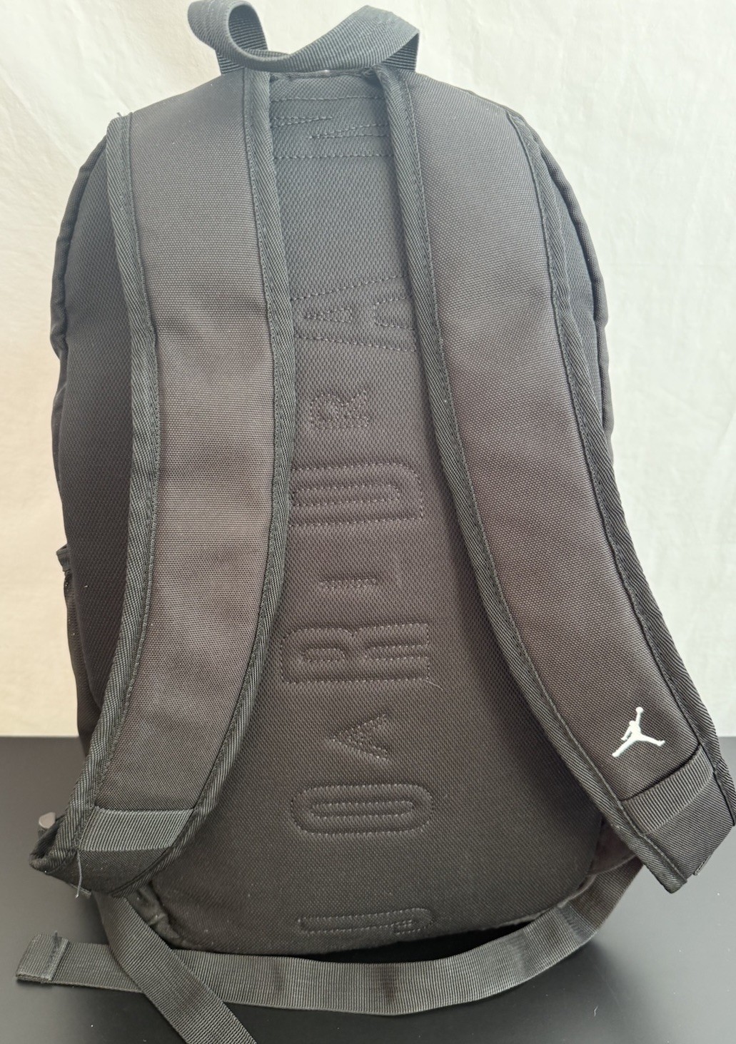Nike Air Jordan Jersey Backpack #23 Black Adjustable Straps Laptop ￼