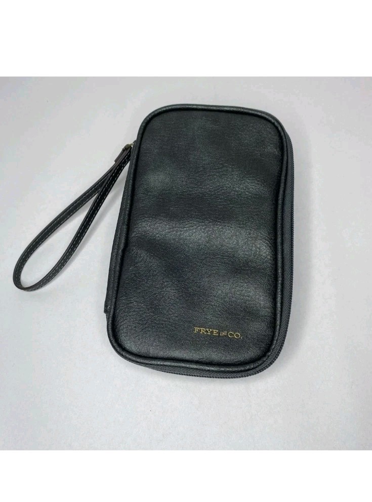 Frye and Co. Vegan Leather Tech Storage Case 2-Zip Sections Unisex