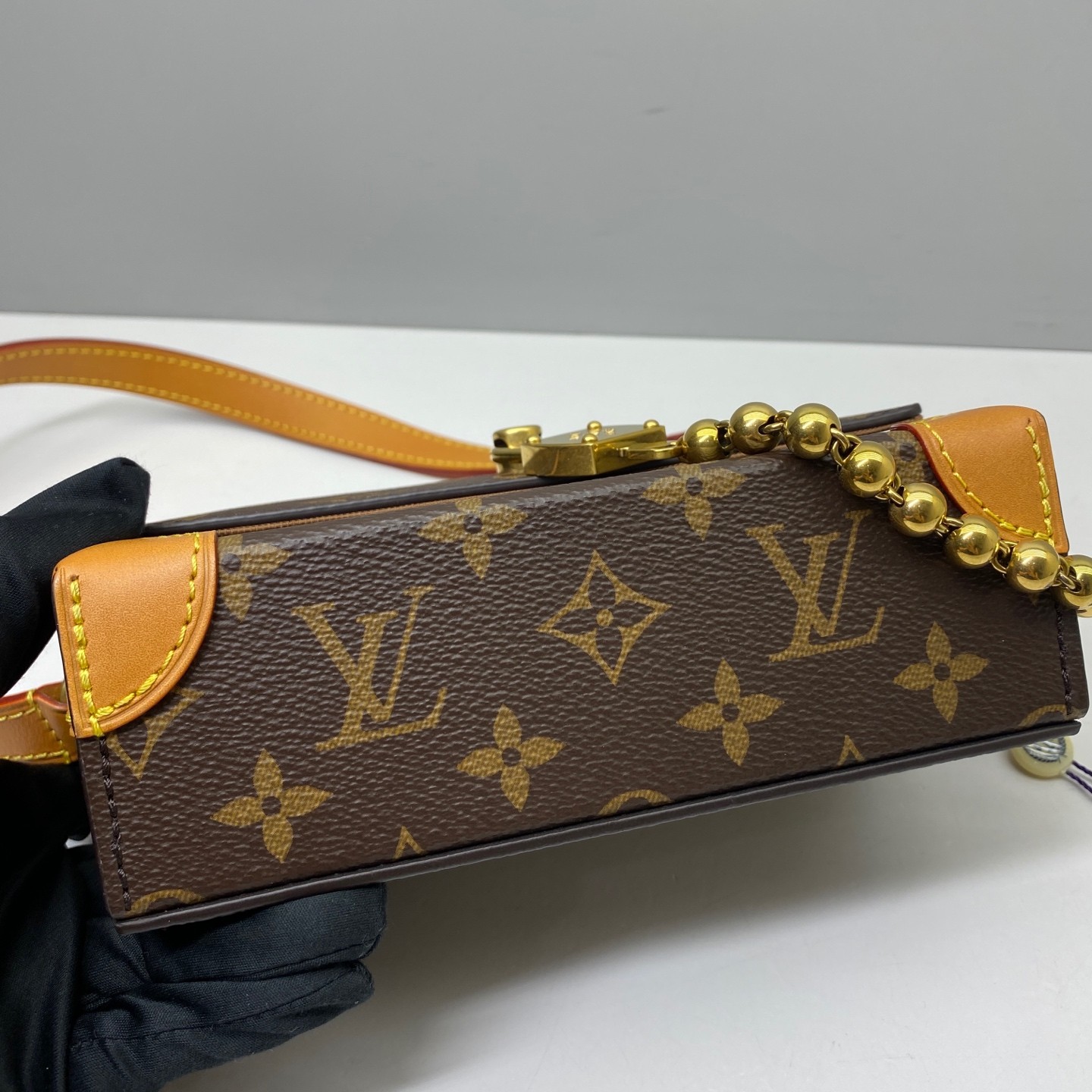 Louis Vuitton Pre-Owned Authentic STEAMER Mini Handbag Box Clutch M14738 18x11cm