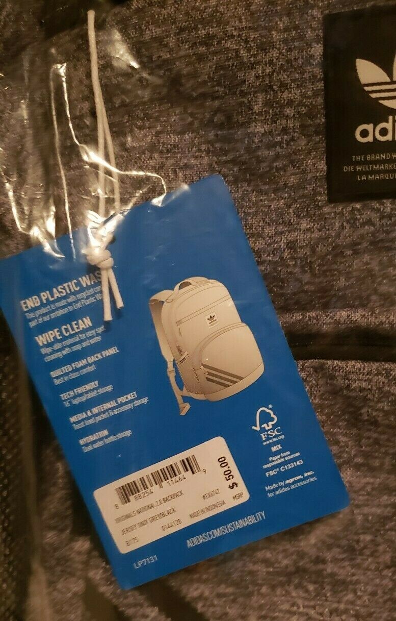 adidas Originals National Backpack – Color: Grey