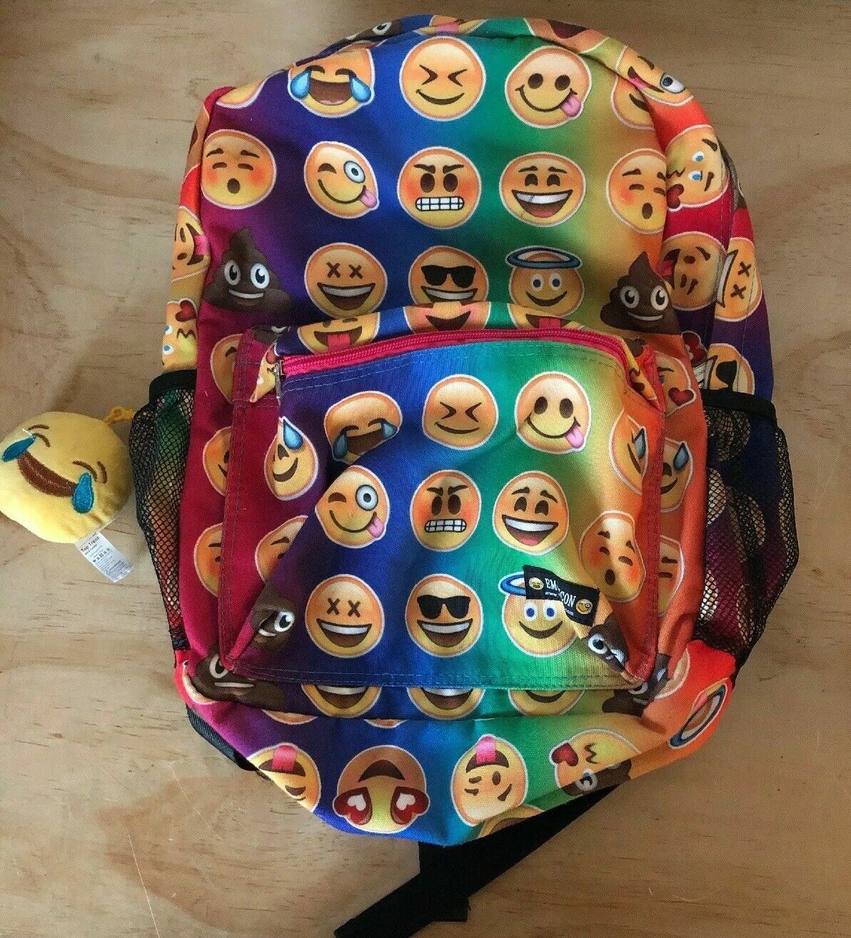 Backpack Bag EMOJI EMOJICON Canvas Full Size Free Multi Color