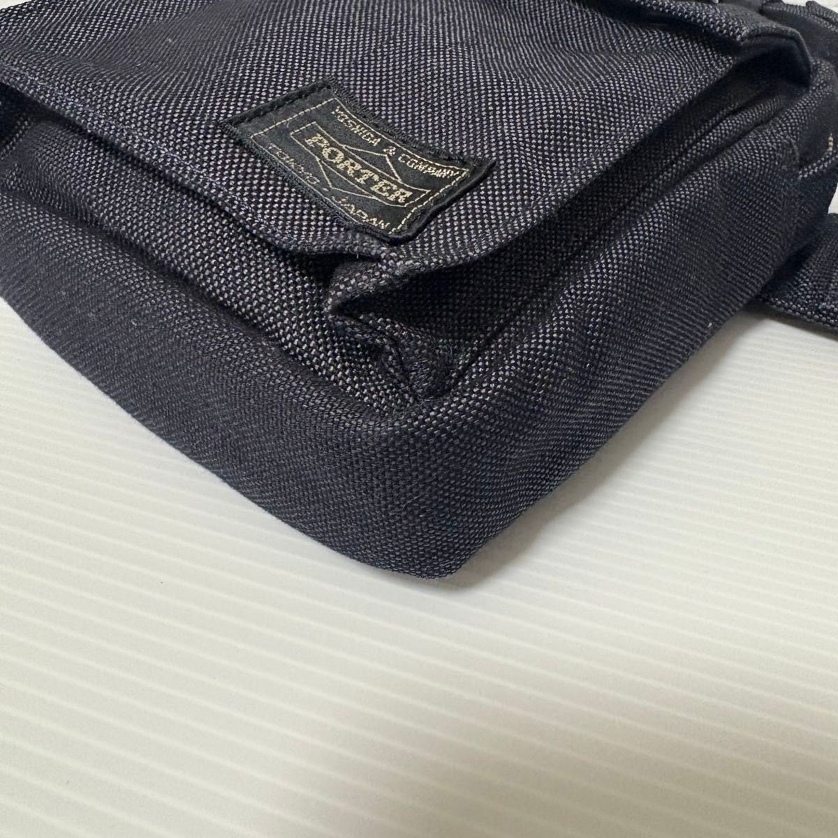 PORTERWaistBagShoulderPouchSMOKYNavyYoshidaBag