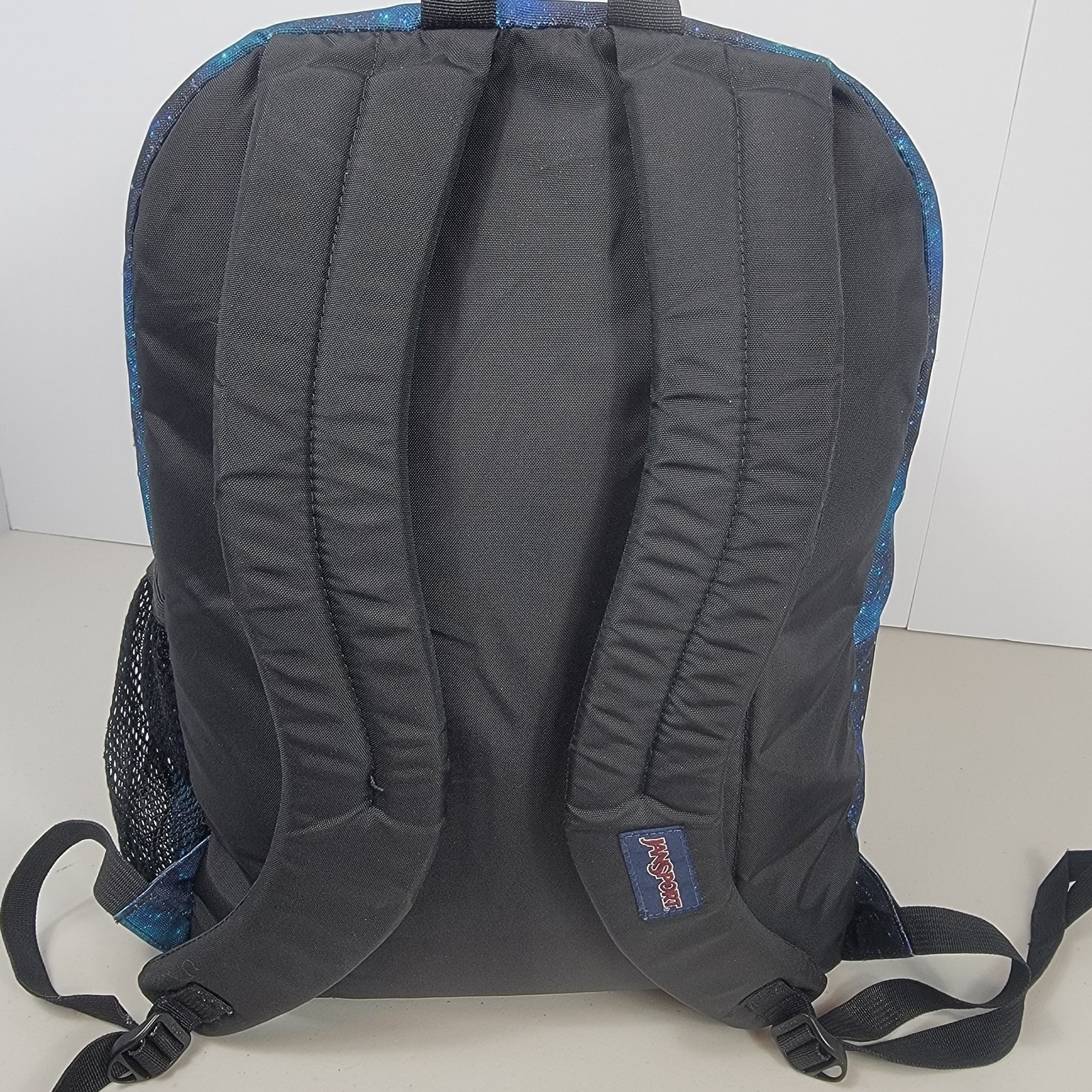 JanSport Big Student Backpack Cosmic Galaxy Space Print Blue Unisex Large Laptop