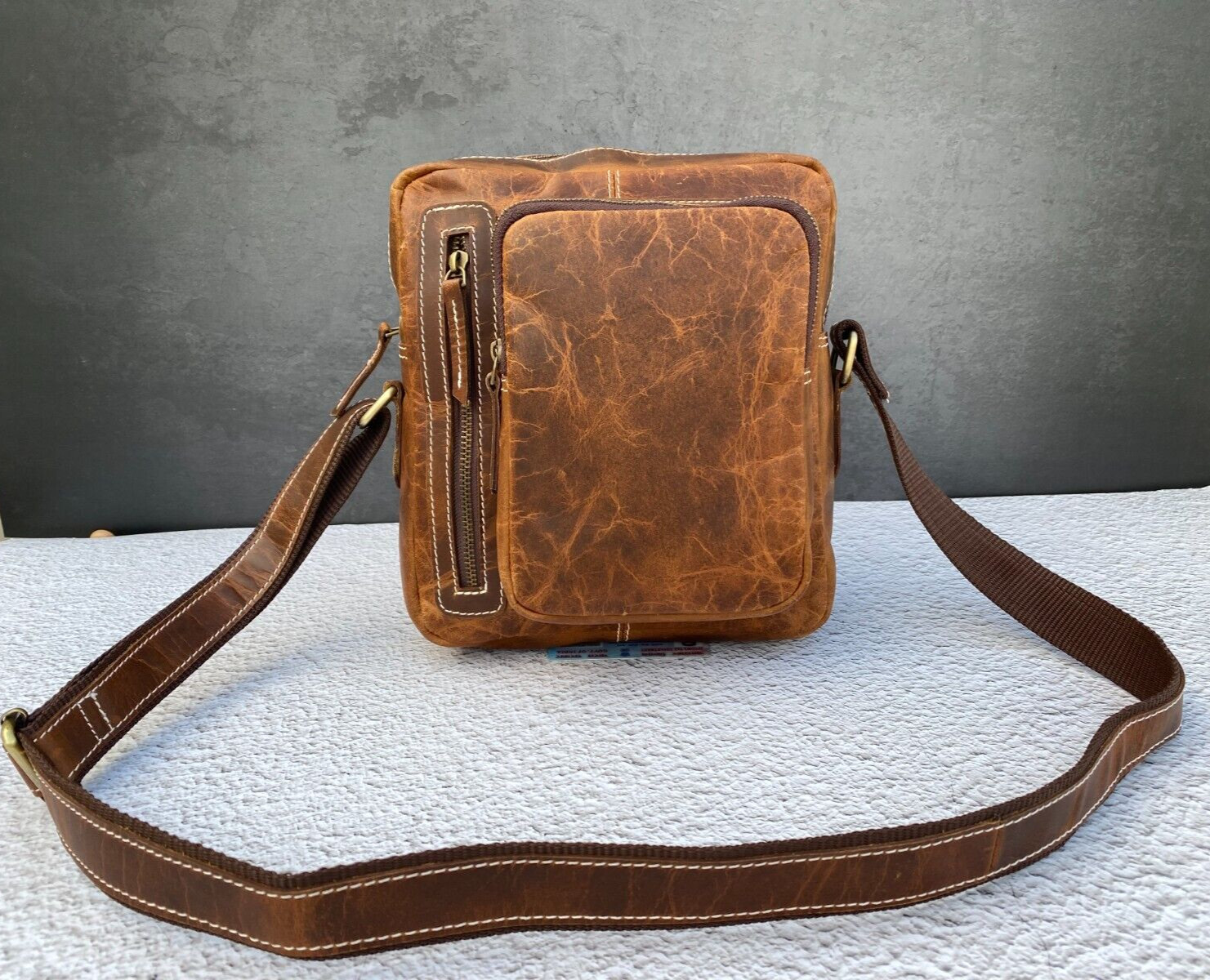 Crossbody Messenger Bag Buffalo Leather Handbags Satchel Sling Bags 10 In Small
