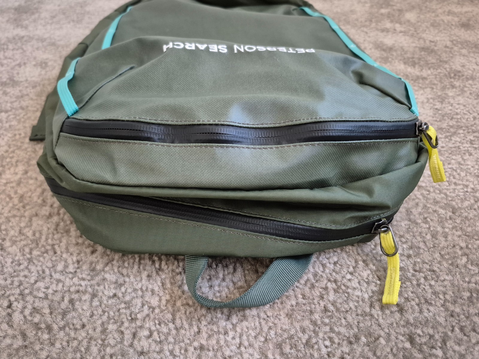 backpack Cotopaxi bag green teal nylon trekking laptop travel rain Vaya 18L