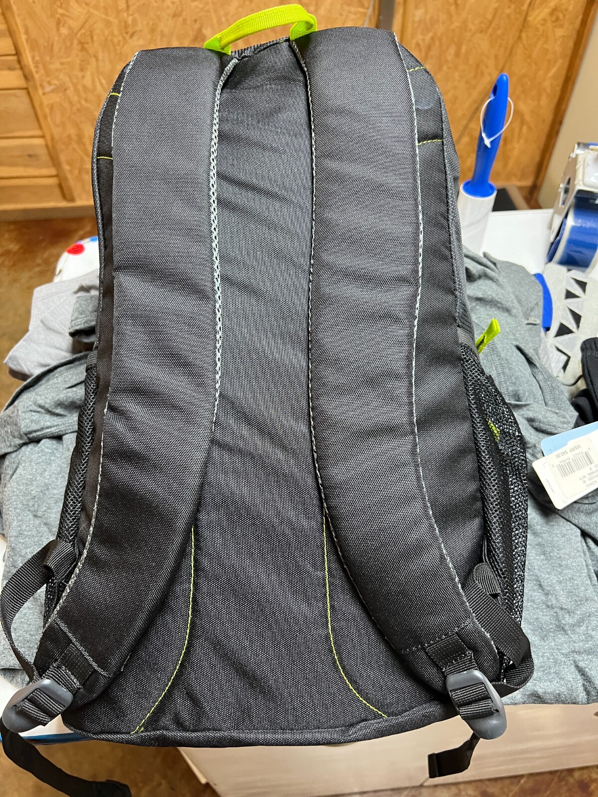 Uline Daypack Black/Lime 25 L Capacity 11 inches wide. 18.5 inches deep