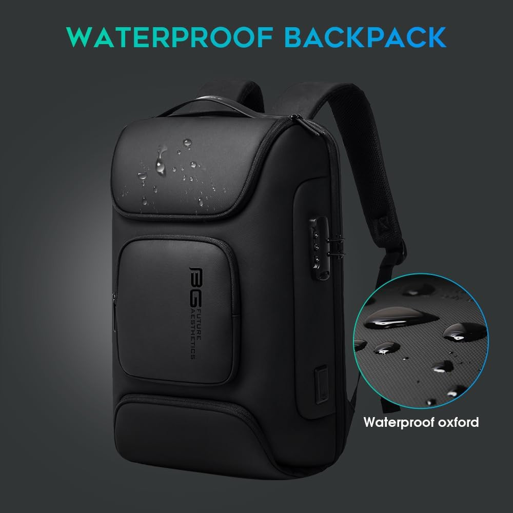 Sleek USB Charging Slim Business Laptop Backpack for Men & Women