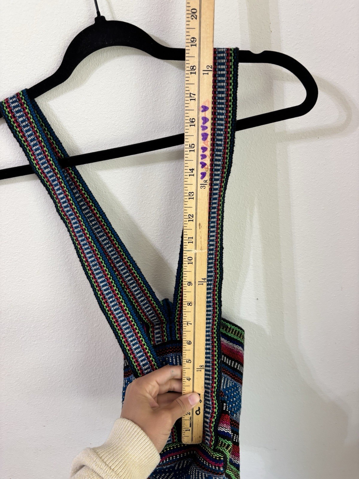 Baja Joe Pinzon Mexican Backpack Woven Baja Bag Aztec Multicolor 8 in- Festival
