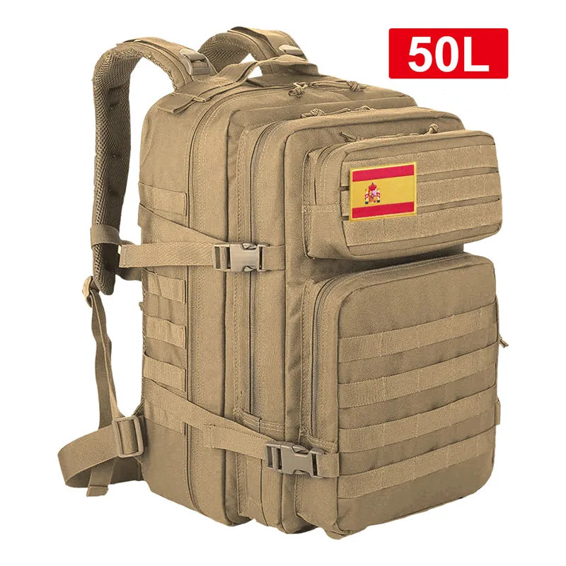 25L–45L Tactical Travel Backpack Men Waterproof Outdoor Sports Multi Bag