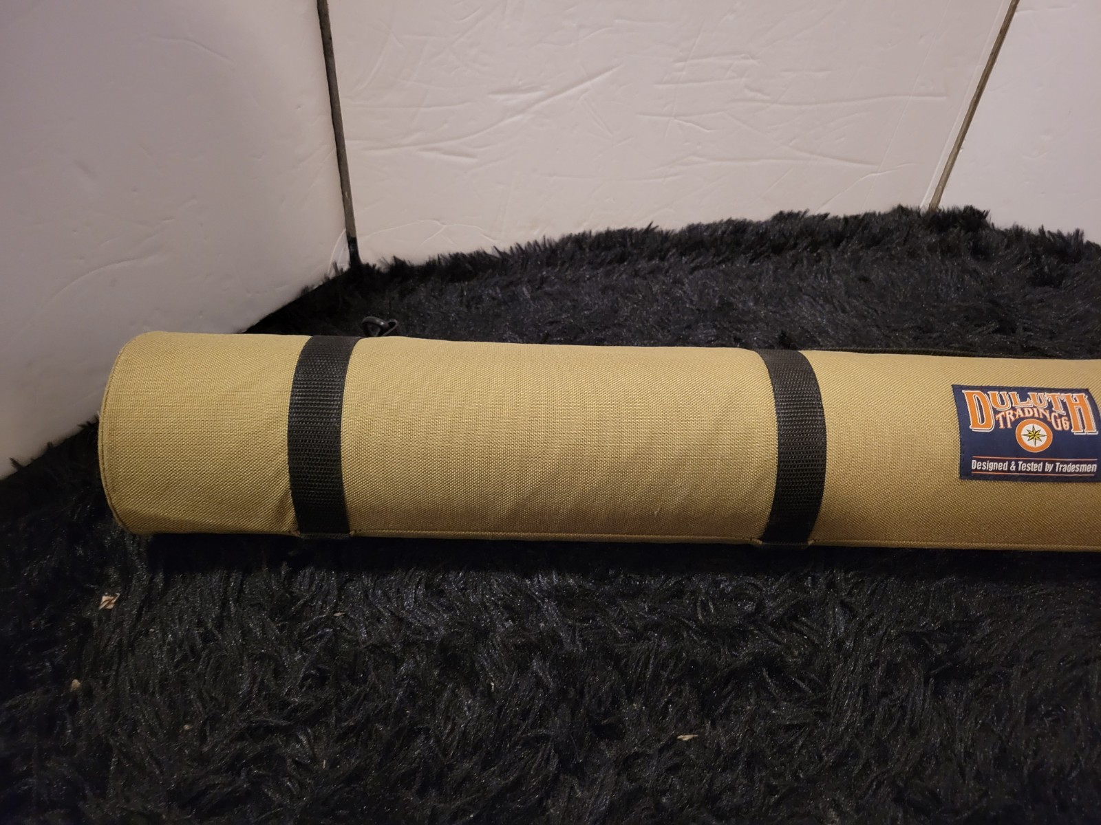 🔥 Duluth Trading Co. Hard Canvas Fishing Rod Travel Case Tube RARE Made In USA